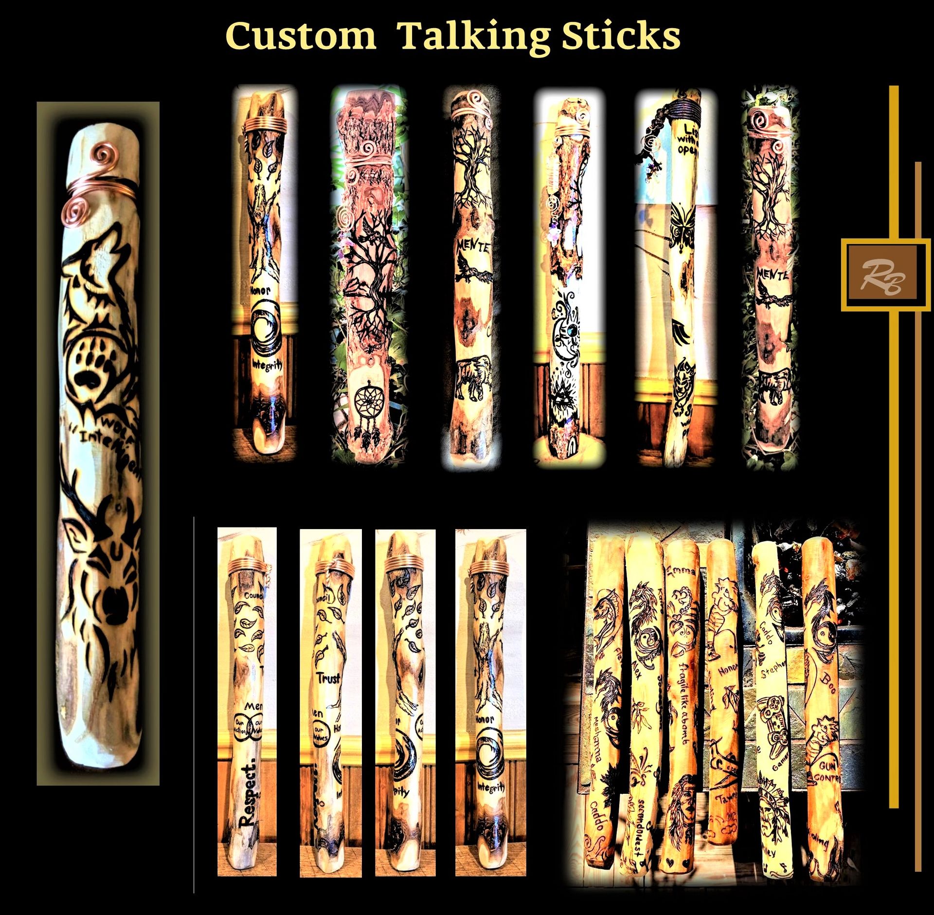 Talking Stick, Talking Sticks, Group Talk, Office Gift, Retirement Gift, Communication,