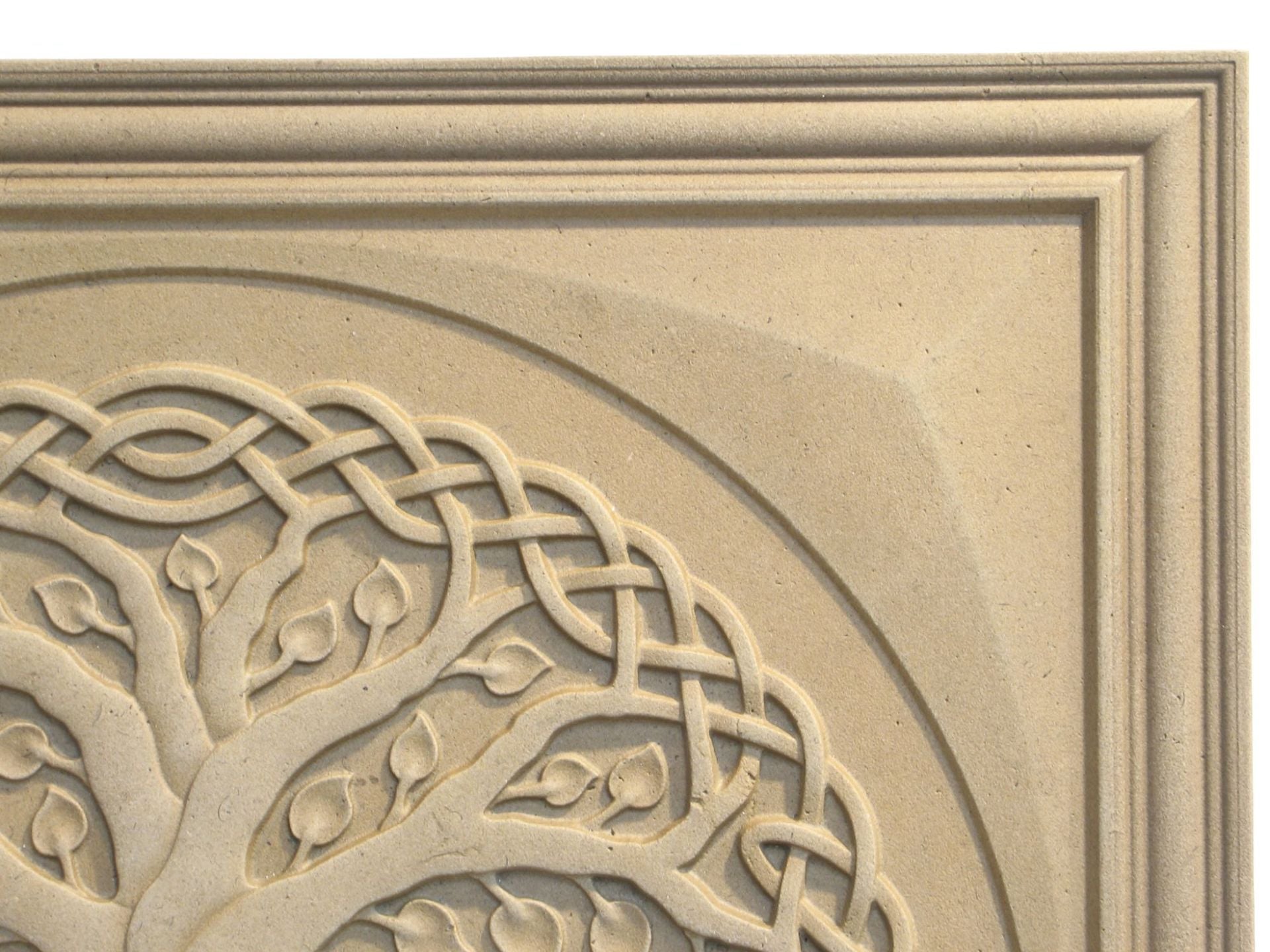 Relief Carved Limestone Tree Of Life Decorative Backsplash Tile Insert 6 