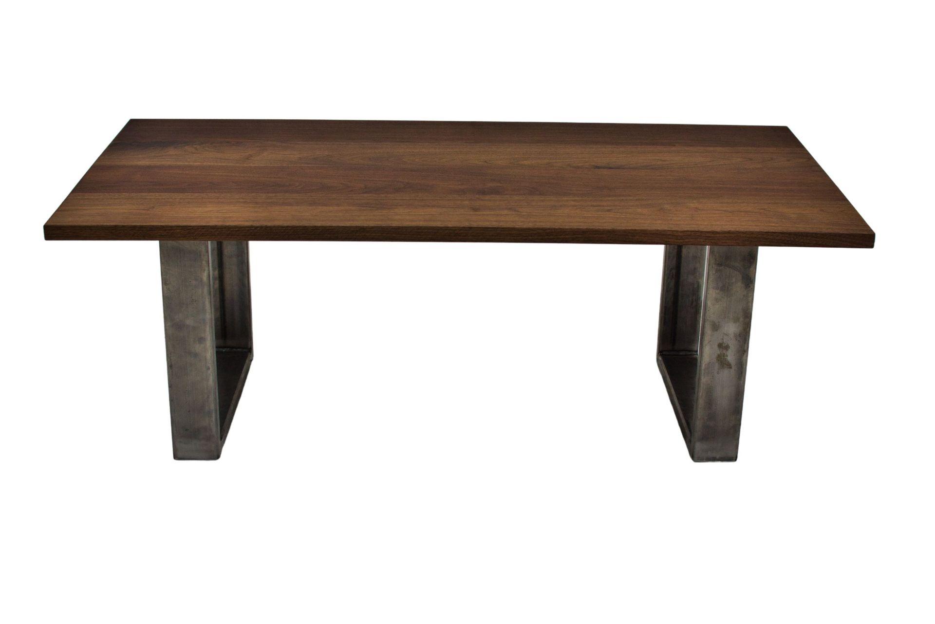 Walnut Coffee Table, Modern Coffee Table, Coffee Table With Metal Legs, Farmhouse, Rustic 2