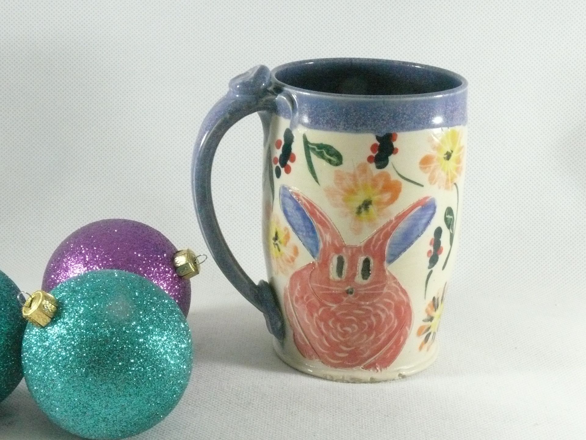 Set Of Two: Large Ceramic Handmade Mugs 3 