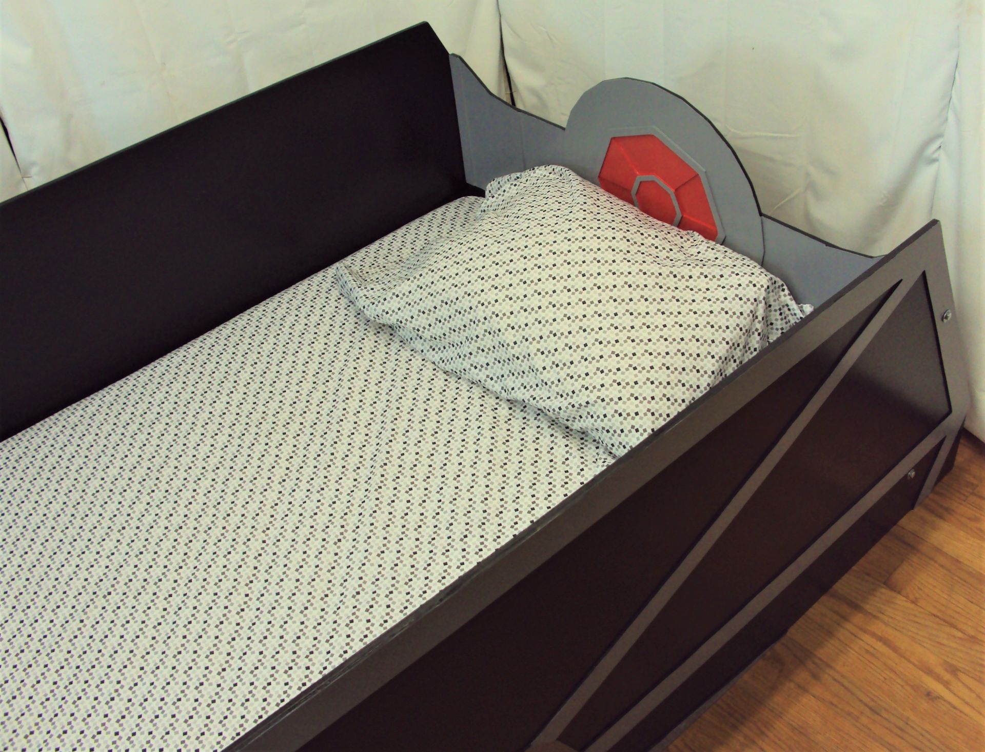 Tie Starfighter Twin Kids Bed Frame - Handcrafted - Space Themed Children's Bedroom Furniture 2 