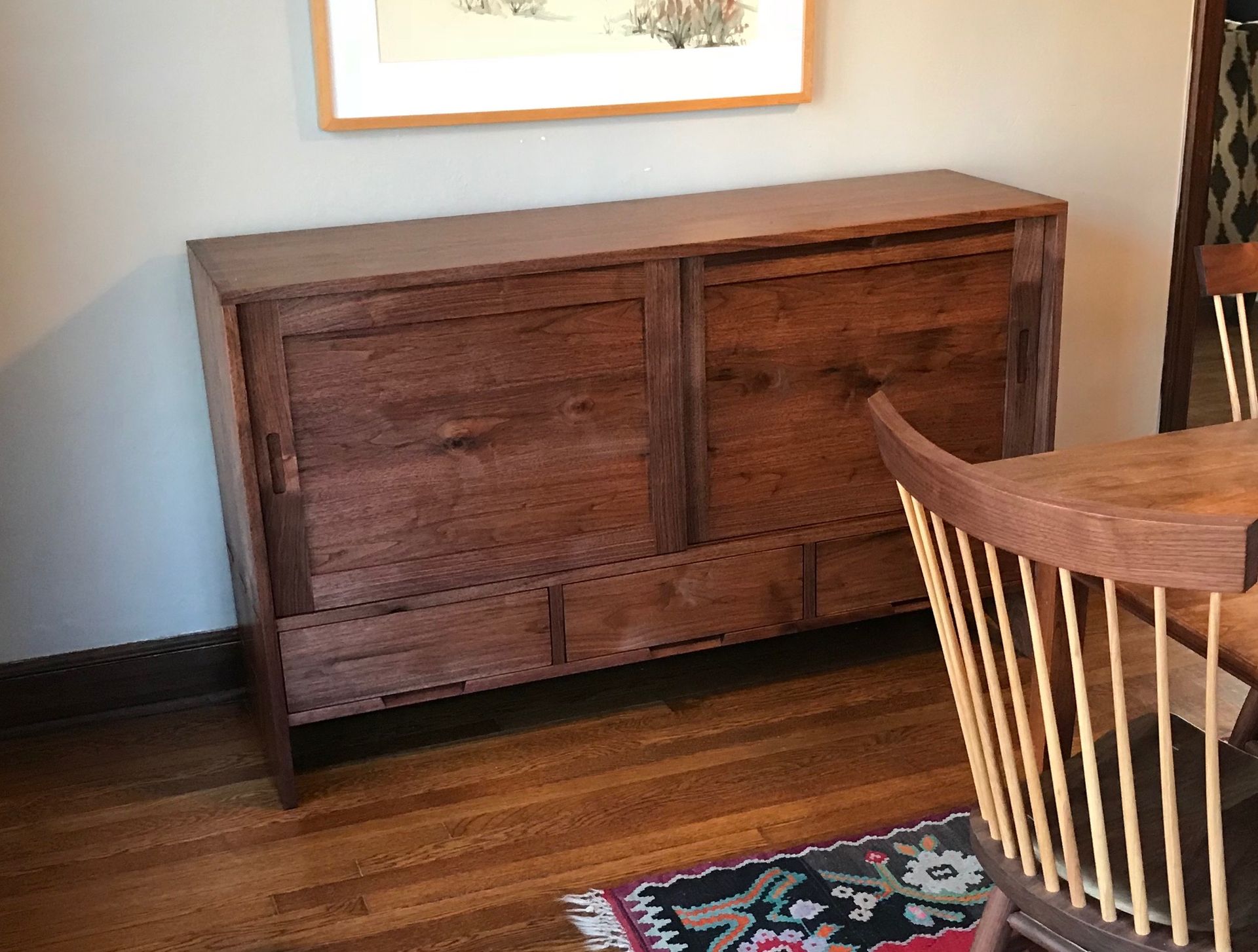 Shaker Sideboard In Walnut And Ash. 4