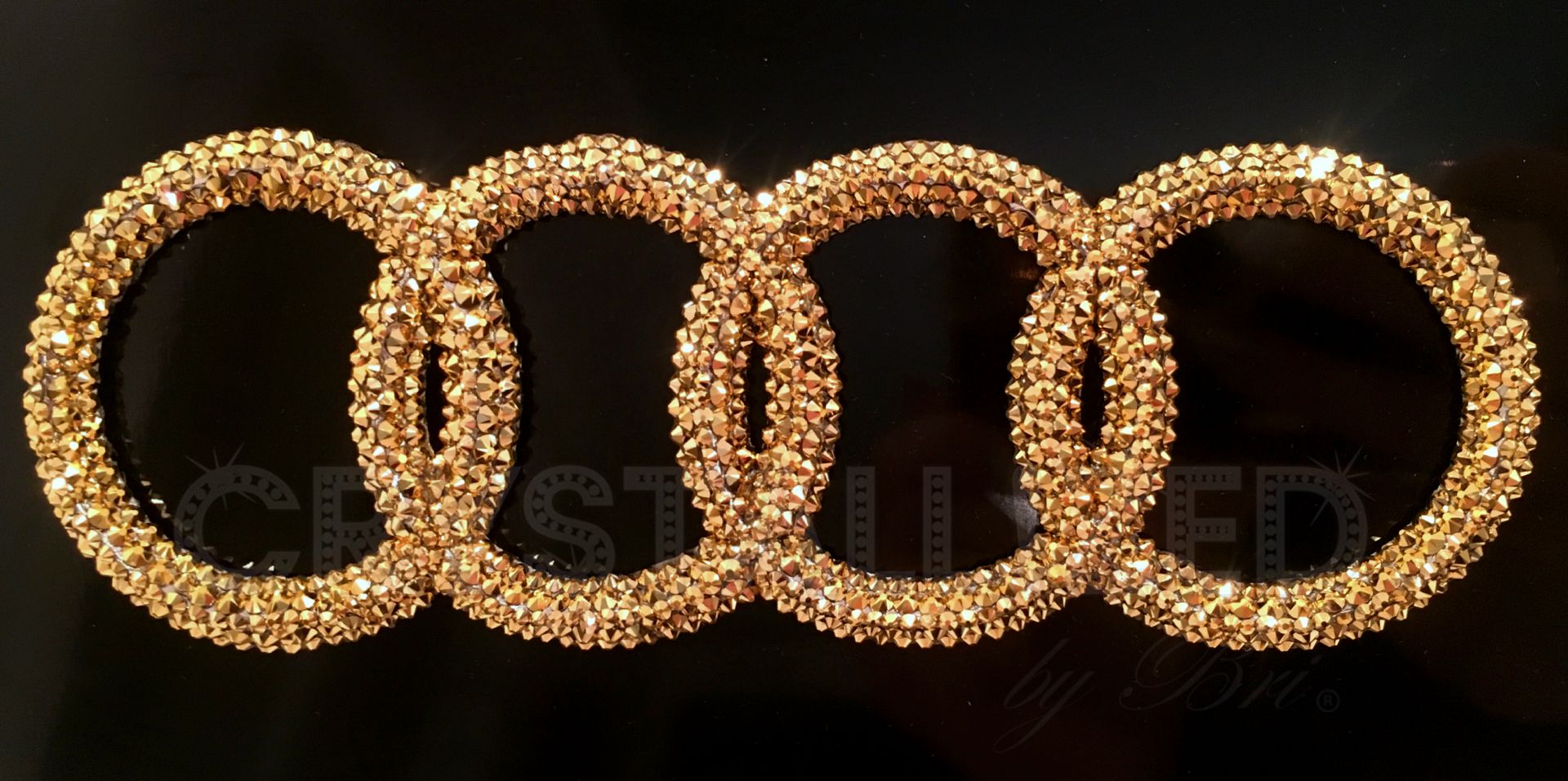 Any Car Crystallized Vanity Front License Plate Genuine European Crystals Bedazzled 2 