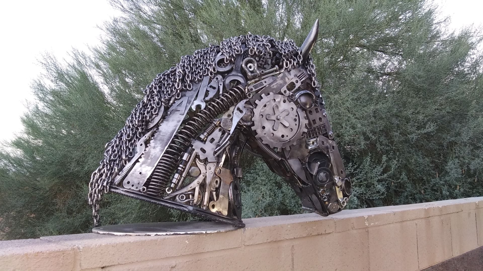 Reclaimed Metal Horse Head 4 
