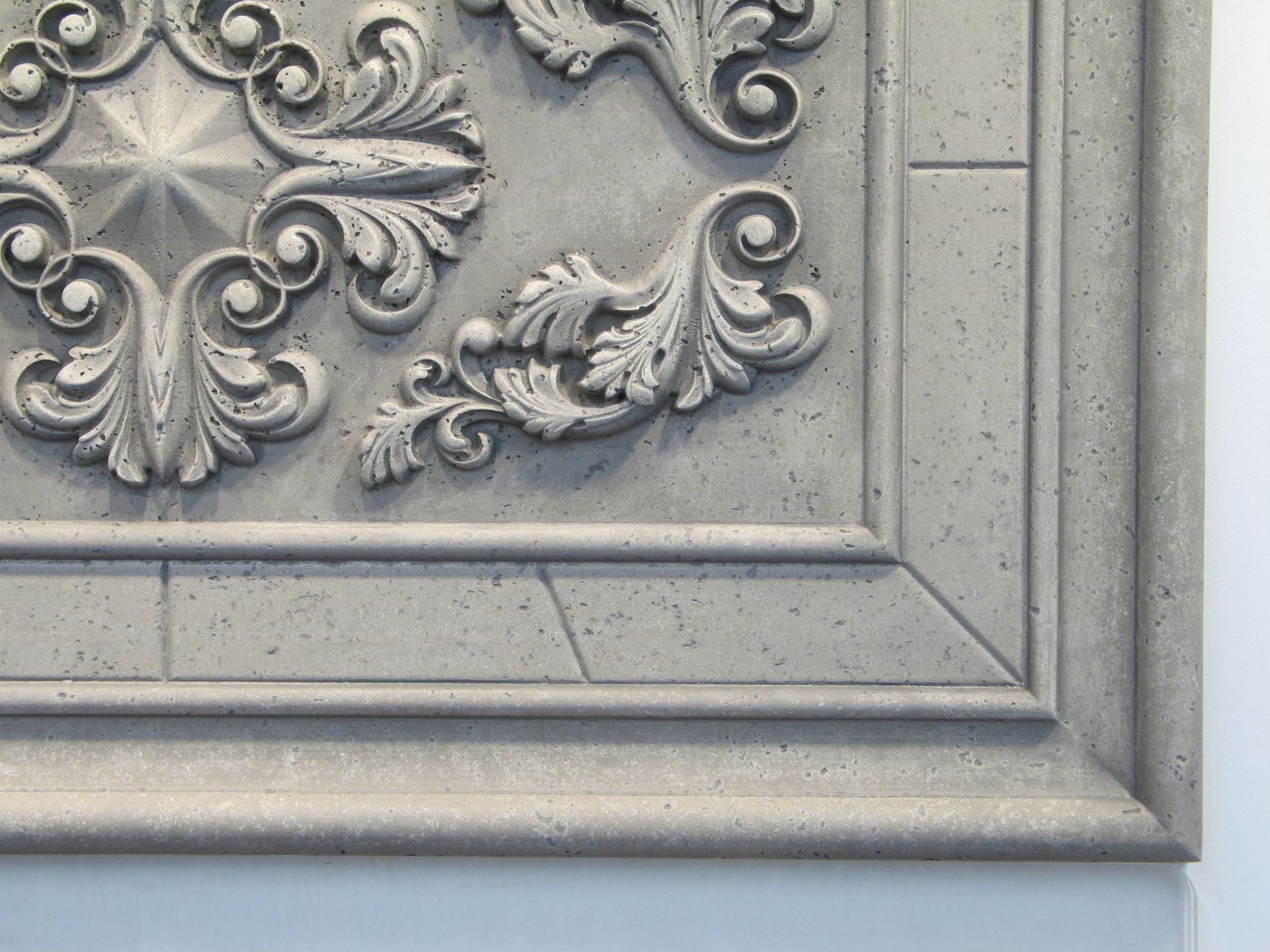 Relief Carved Classic Limestone Backsplash Decorative Tile Insert 4