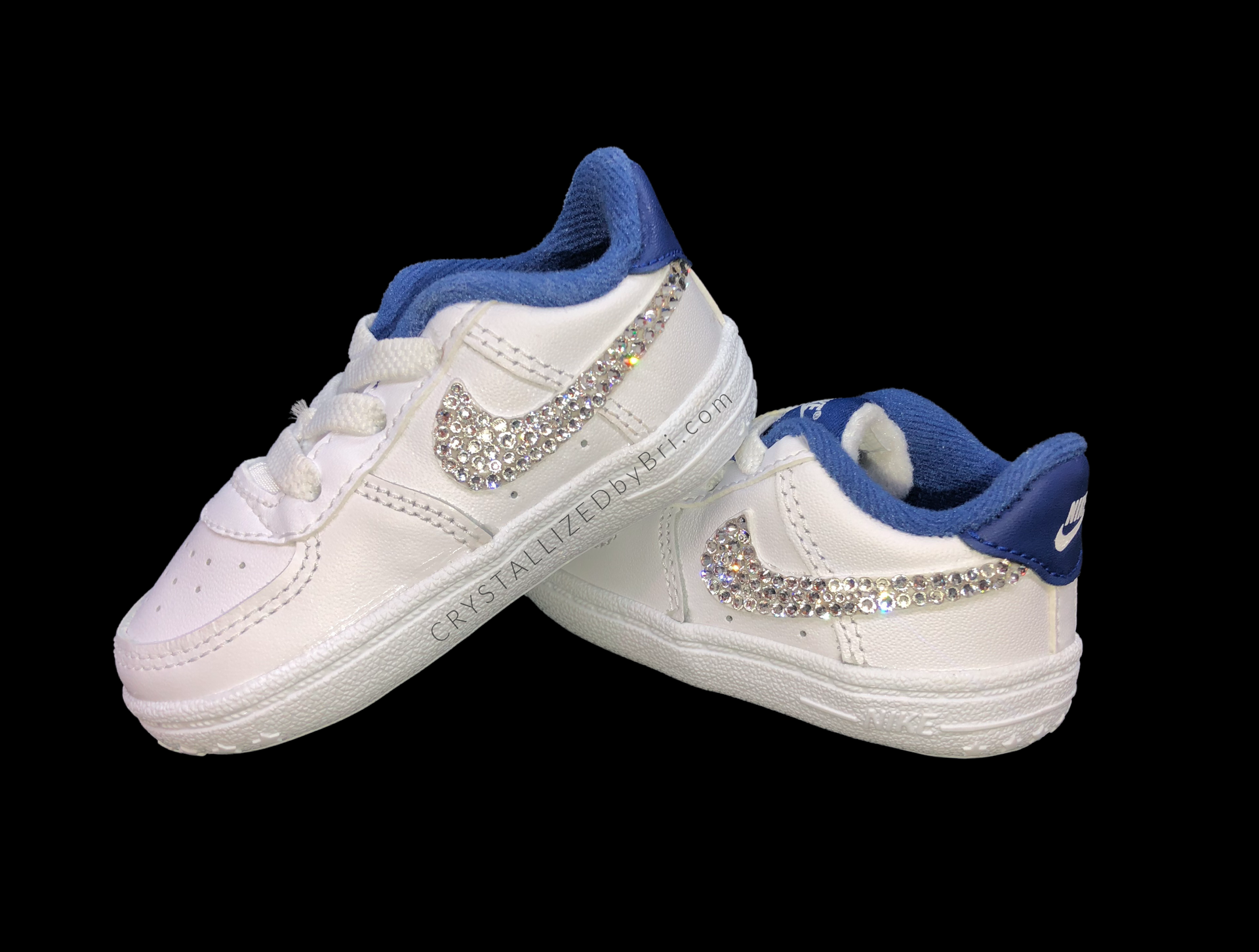 Baby Nike's Crystallized Sneakers Custom Bling Shoes European Crystals Bedazzled 1