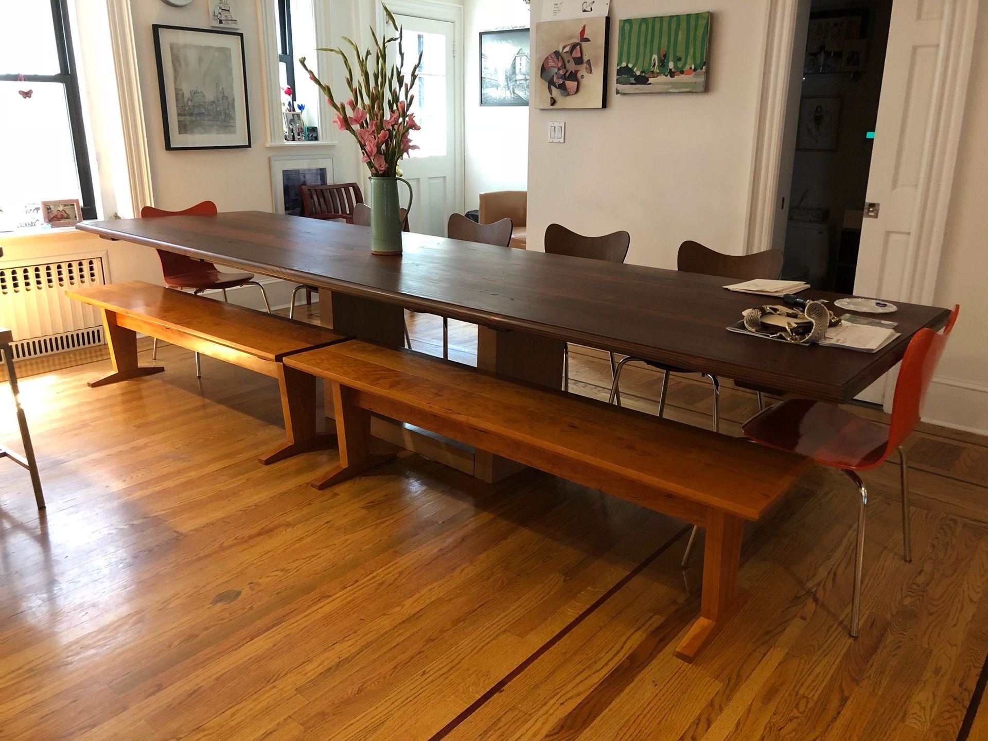 HALL OR DINING TABLE BENCH 3 