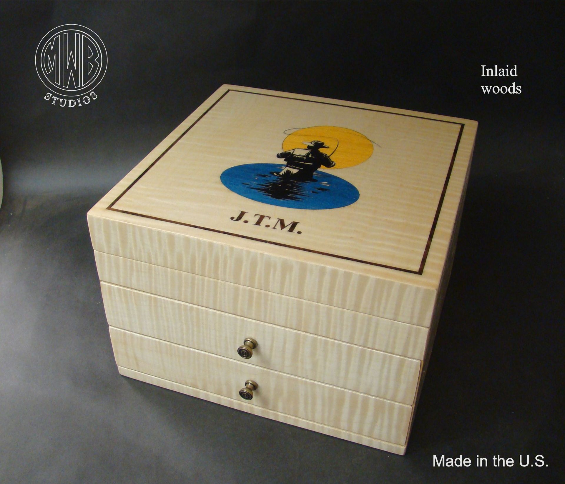Custom Jewelry Box Handcrafted In The U.S.  Jb10-2 1 