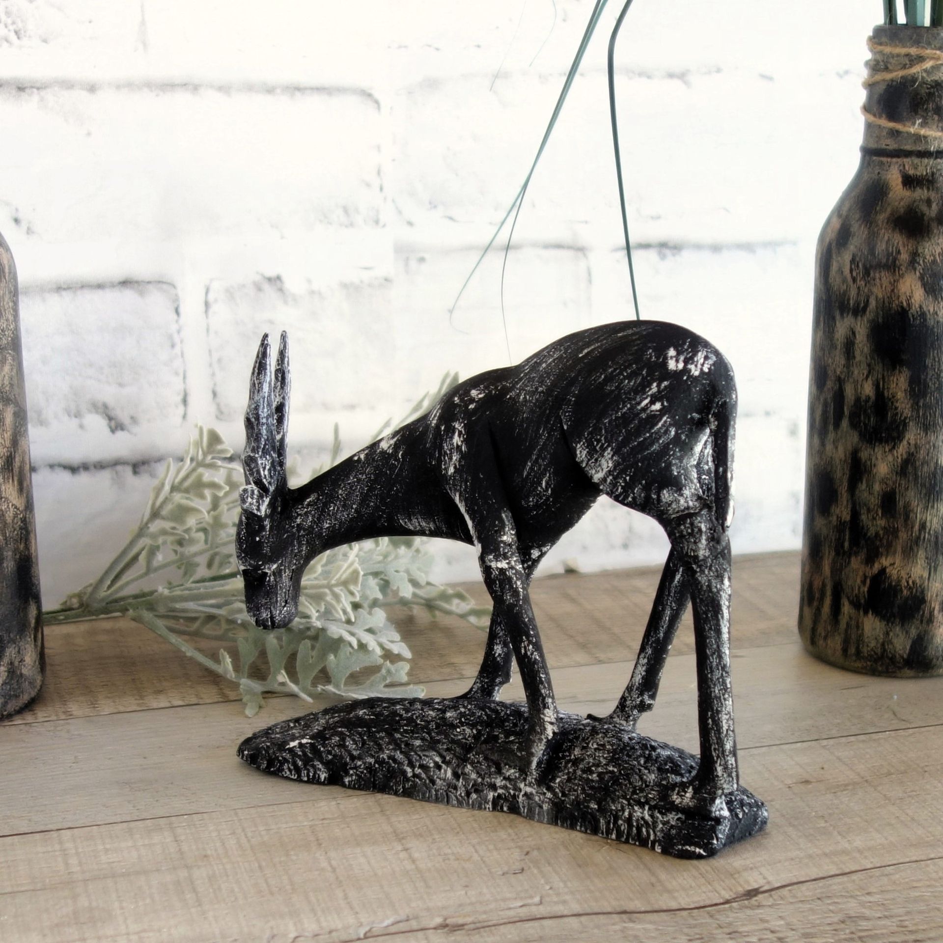 African Animal Decor Safari Decor Antelope Gazelle Eland Impala Figurine Statue 1 