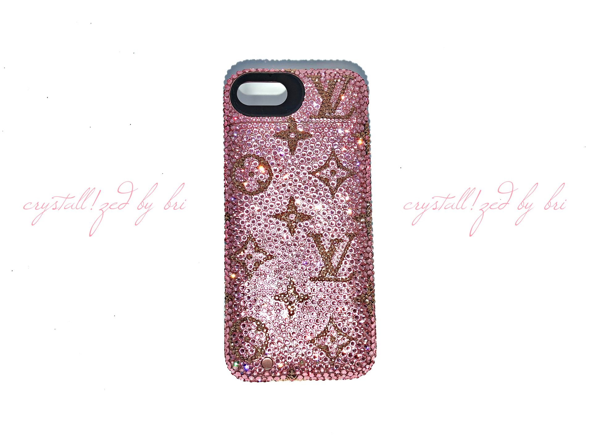 Lv Crystallized Iphone Case Any Cell Phone Bling Genuine European Crystals Bedazzled Louis Vuitton 1