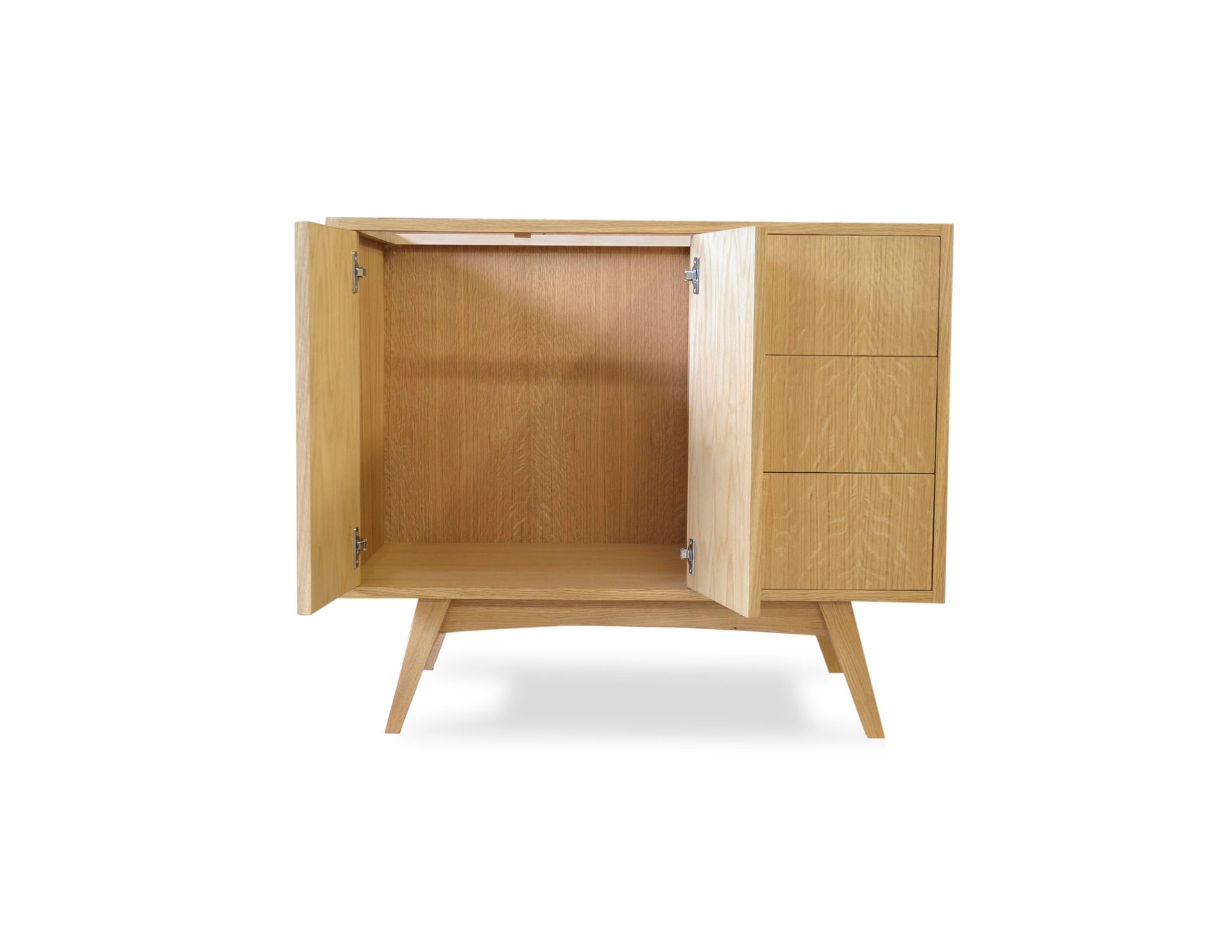 Mid Century Modern Vanity In Oak 3 