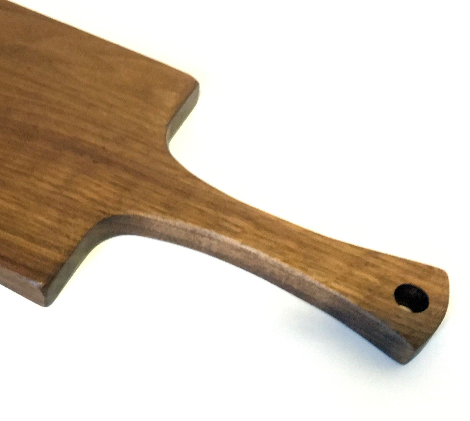 Paddle Style Wood Cutting Board With Handle 5