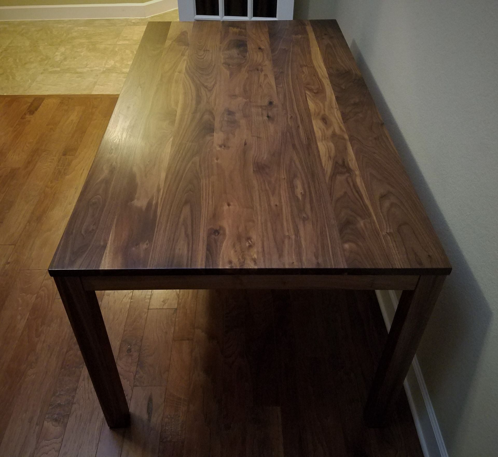 Walnut Parsons Dining Table - Cherry Option 6