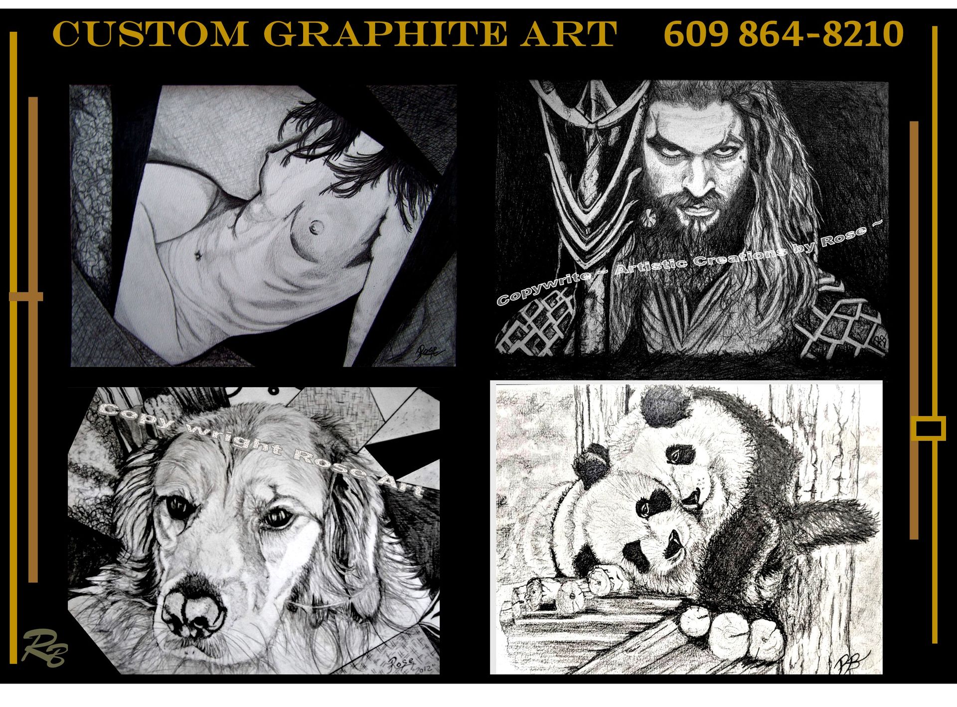 Celebrity Portraits, Artwork, Custom Art, Drawings, Any Image