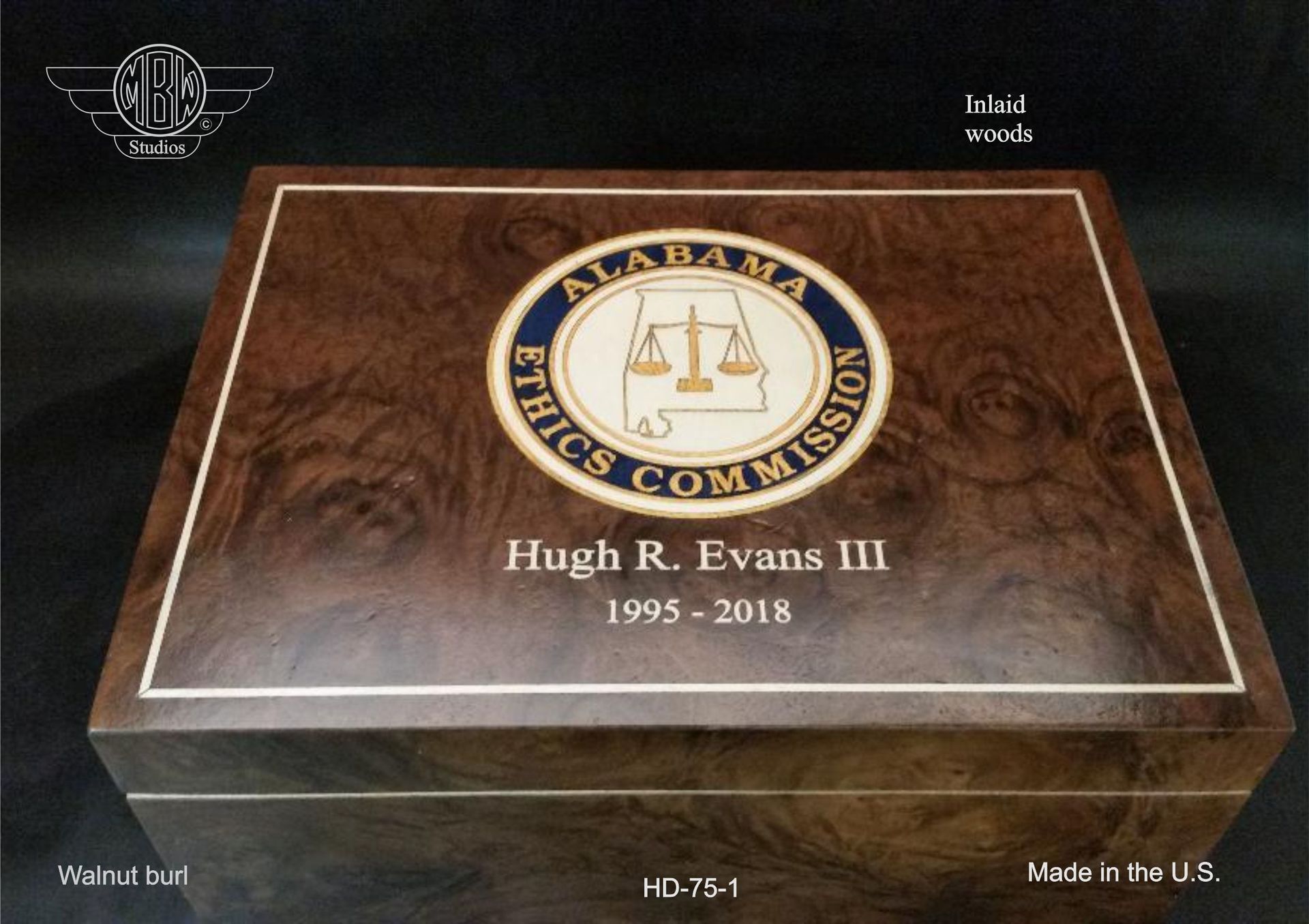 Humidor Handcrafted In The U.S. Hd75-1 With Free Shipping. 2