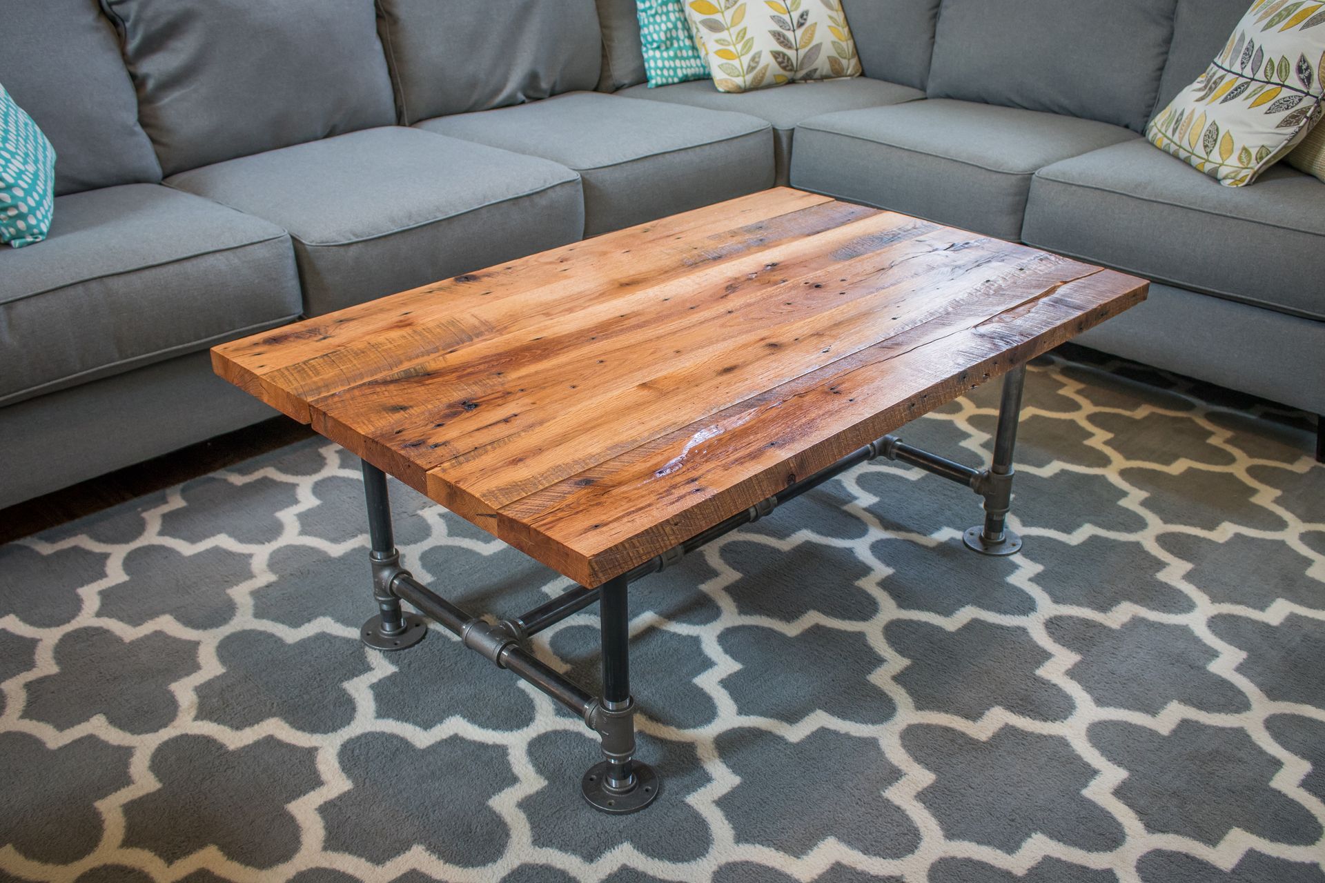 Industrial Coffee Table | Barn Wood Coffee Table