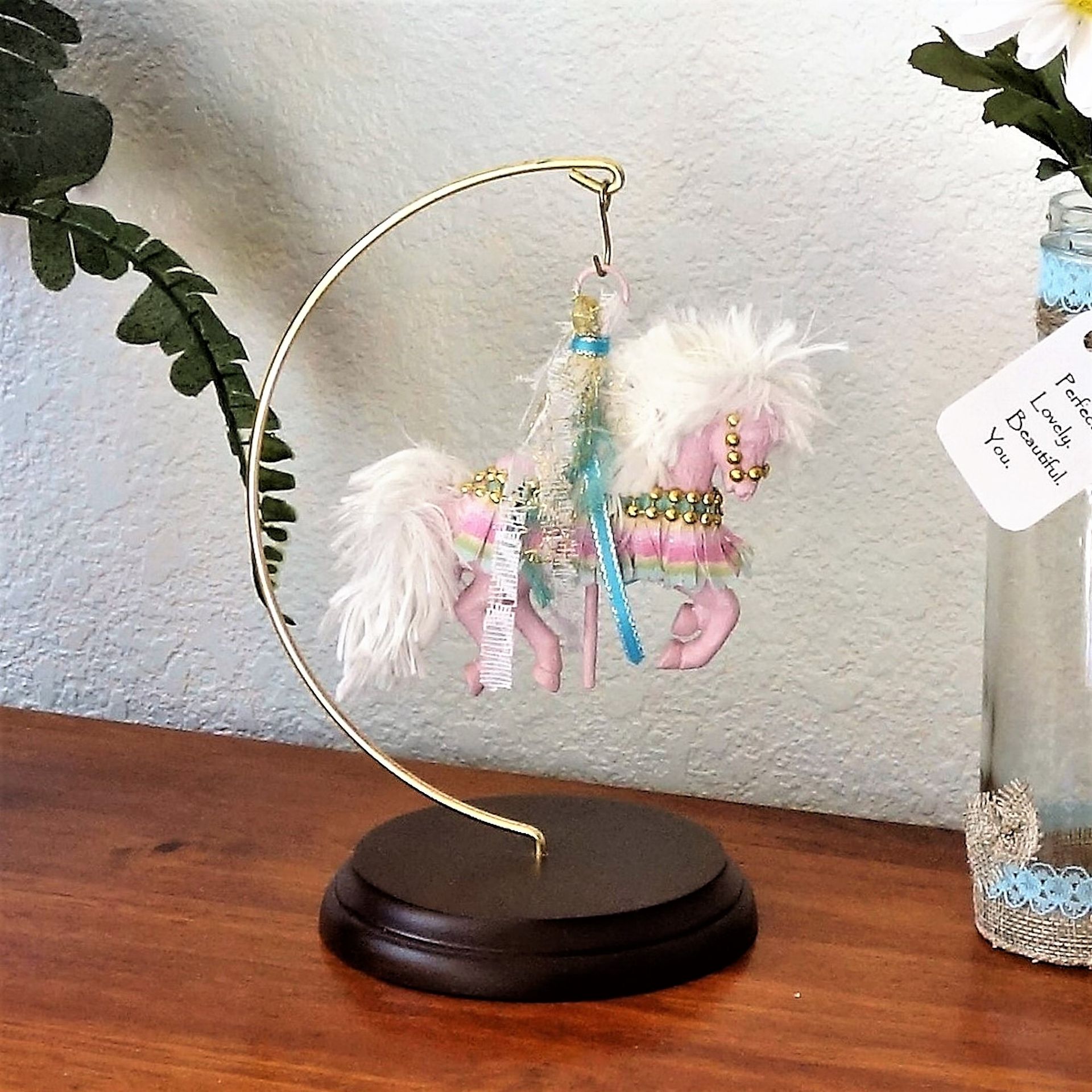 Fancy Carousel Horse Figurine 1 