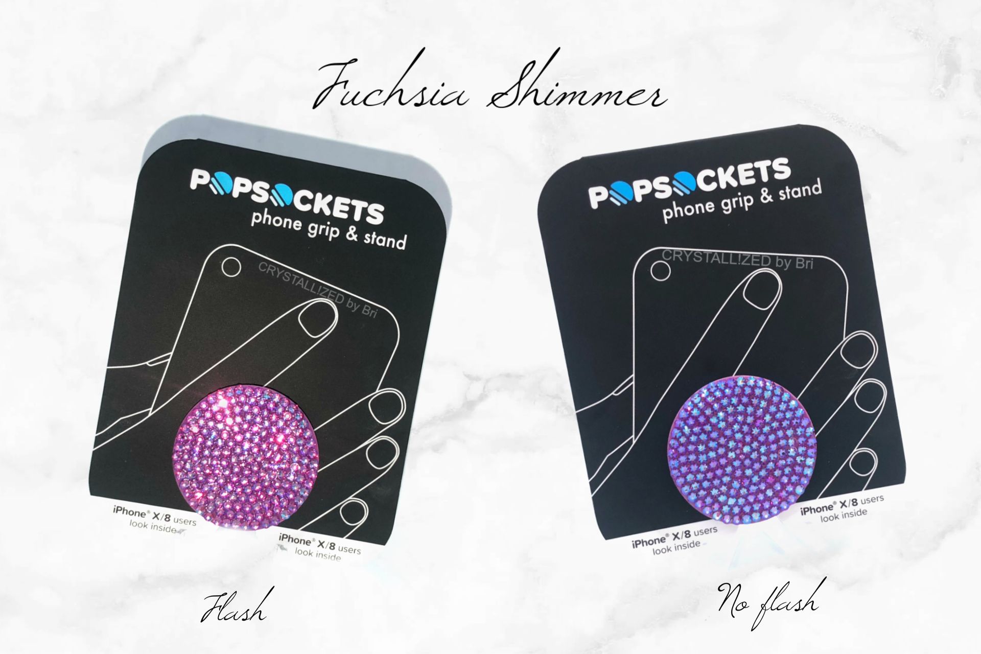 Any Color Crystallized Personalized Pop Socket Iphone Grip Bling Genuine European Crystals Bedazzled 2