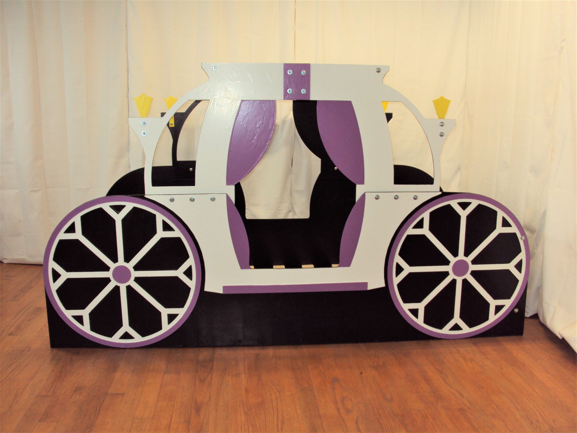 Princess Carriage Twin Kids Bed Frame - Handcrafted - Princess Themed Children's Bedroom Furniture 3 