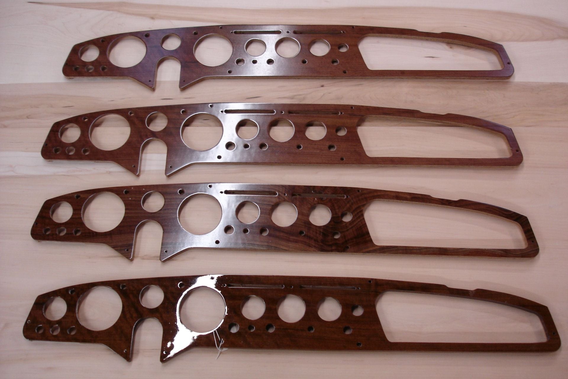 Custom wood dashboard