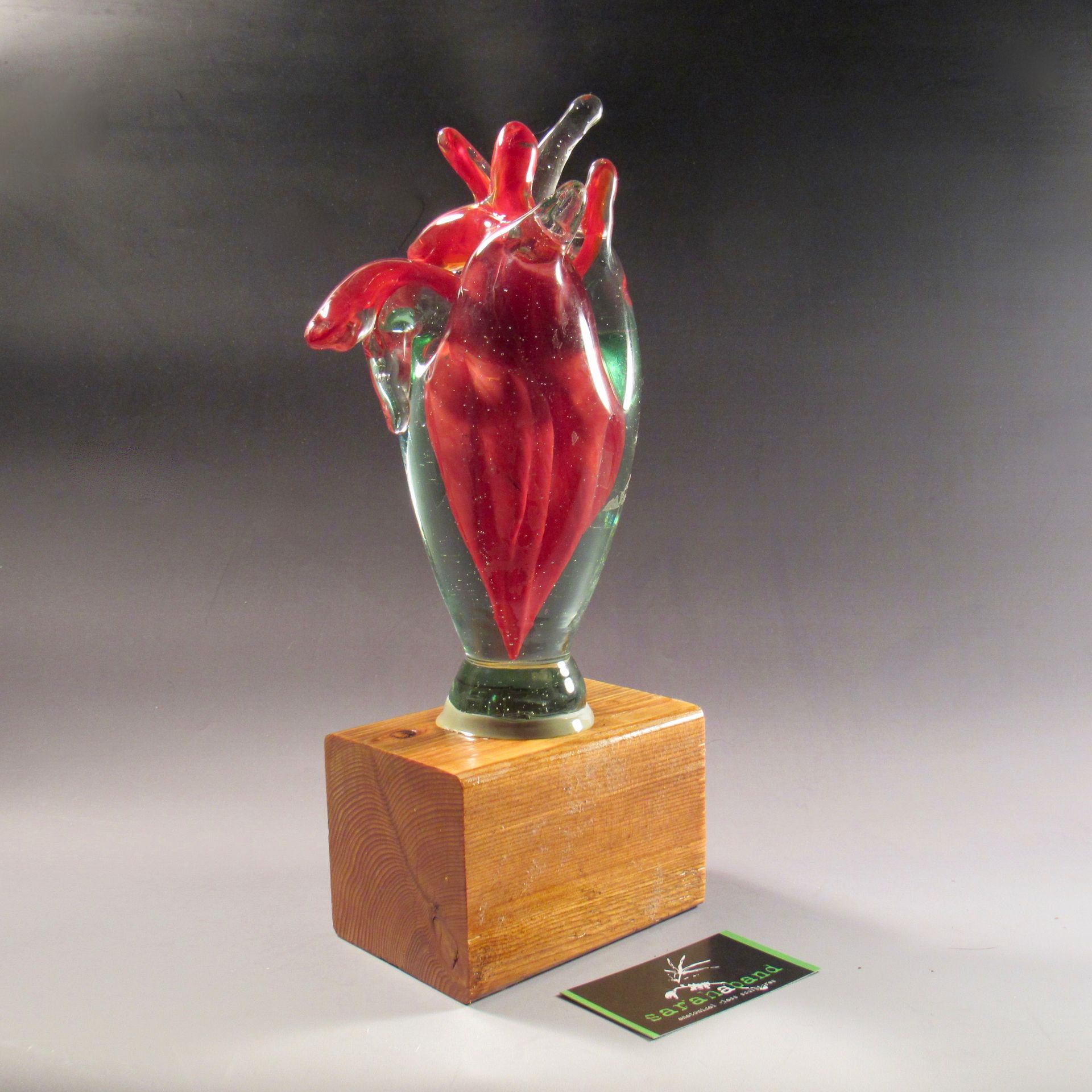 Glass Anatomical Heart 3