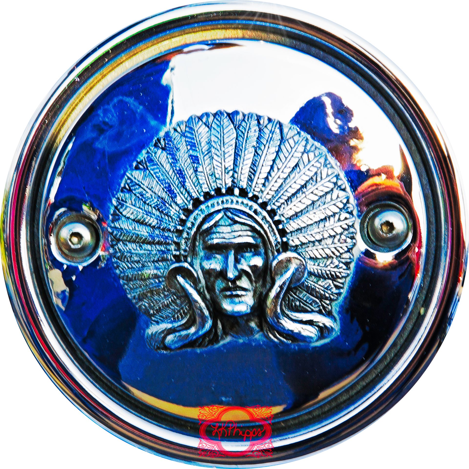 Mixed Media - Chief - Indian Motorcycle Art 4