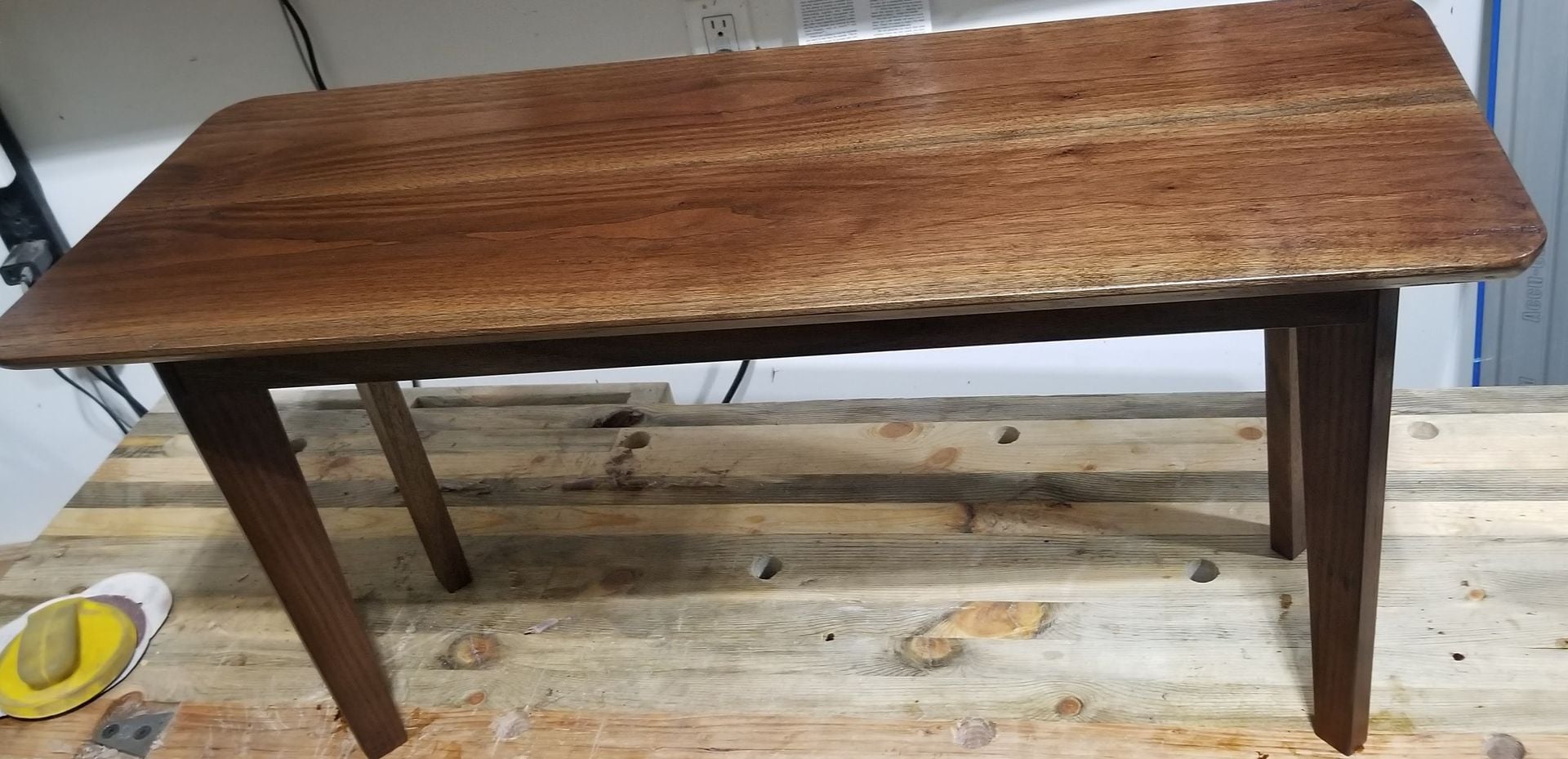 Mid Century Modern Walnut Bench/Table 3