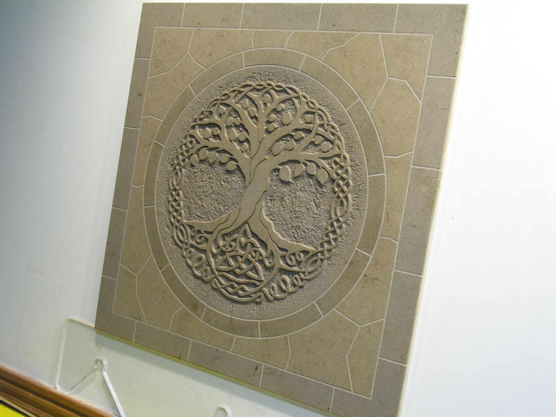 Limestone Tree Of Life Monolithic Mosaic Etched Tile Back Splash Insert 3 