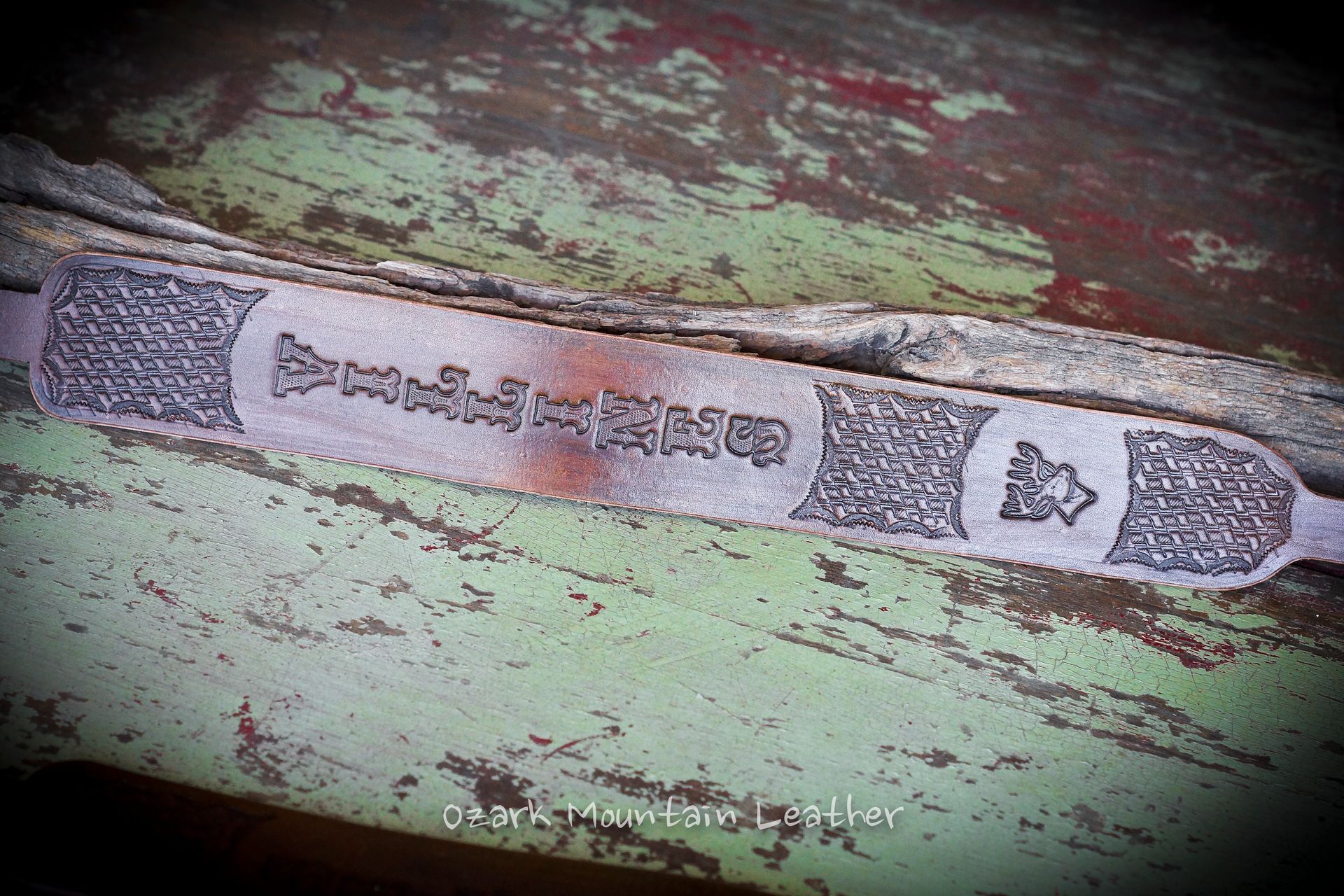 Customized Vegetable Tanned Leather Rifle Sling Or Gun Sling Hand Tooled Slim Style. 5 