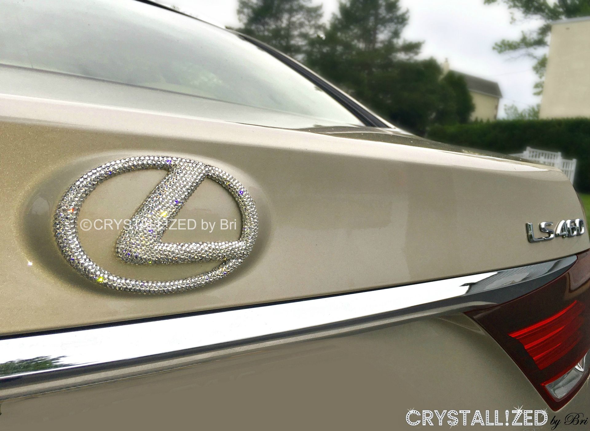 Lexus Crystallized Car Emblem Bling Genuine European Crystals Bedazzled 2