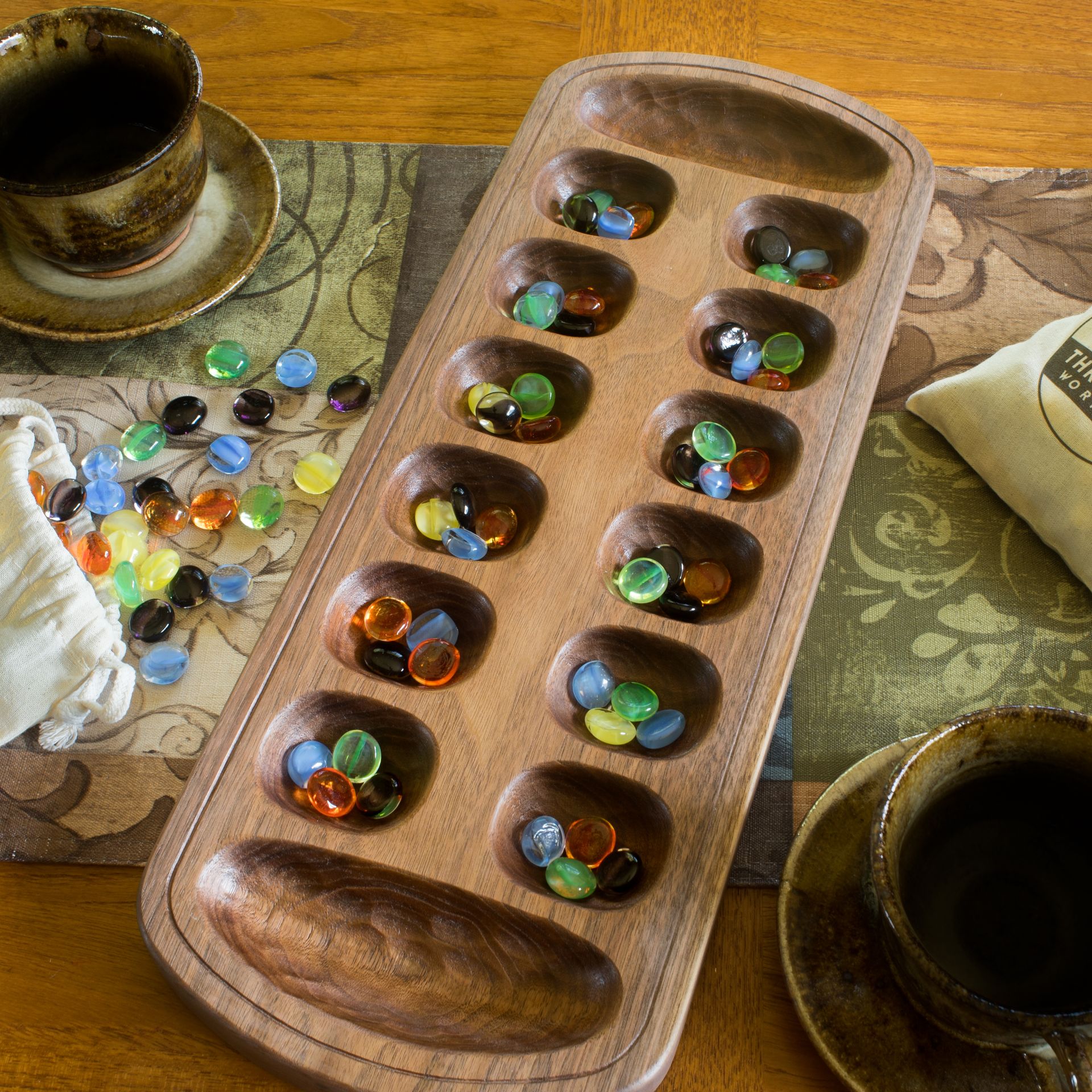 Mancala Board With Custom Engraving