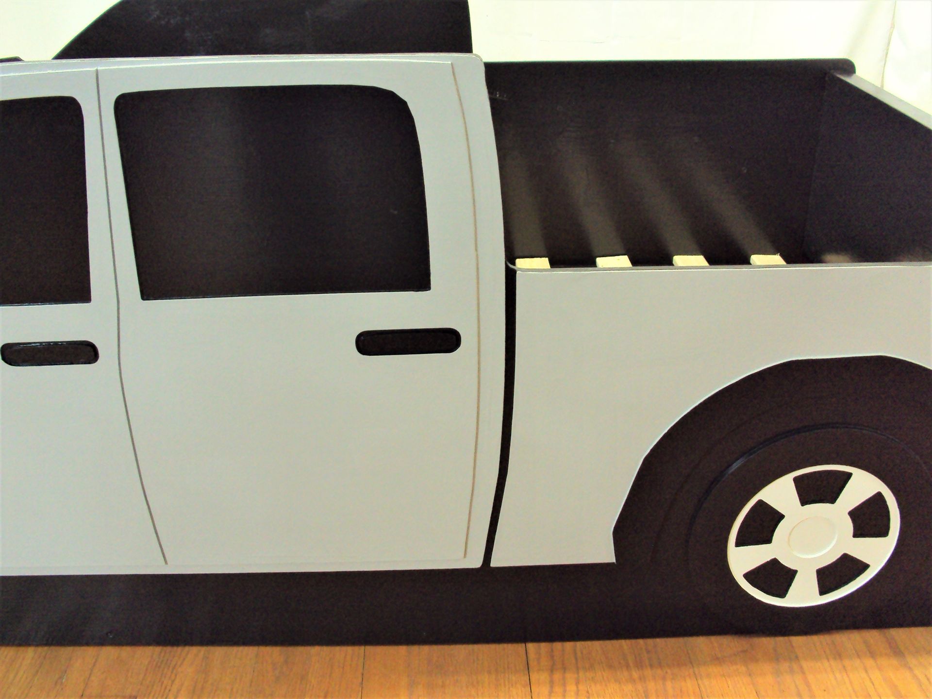 Pickup Truck Twin Kids Bed Frame - Handcrafted - Truck Themed Children's Bedroom Furniture 5 