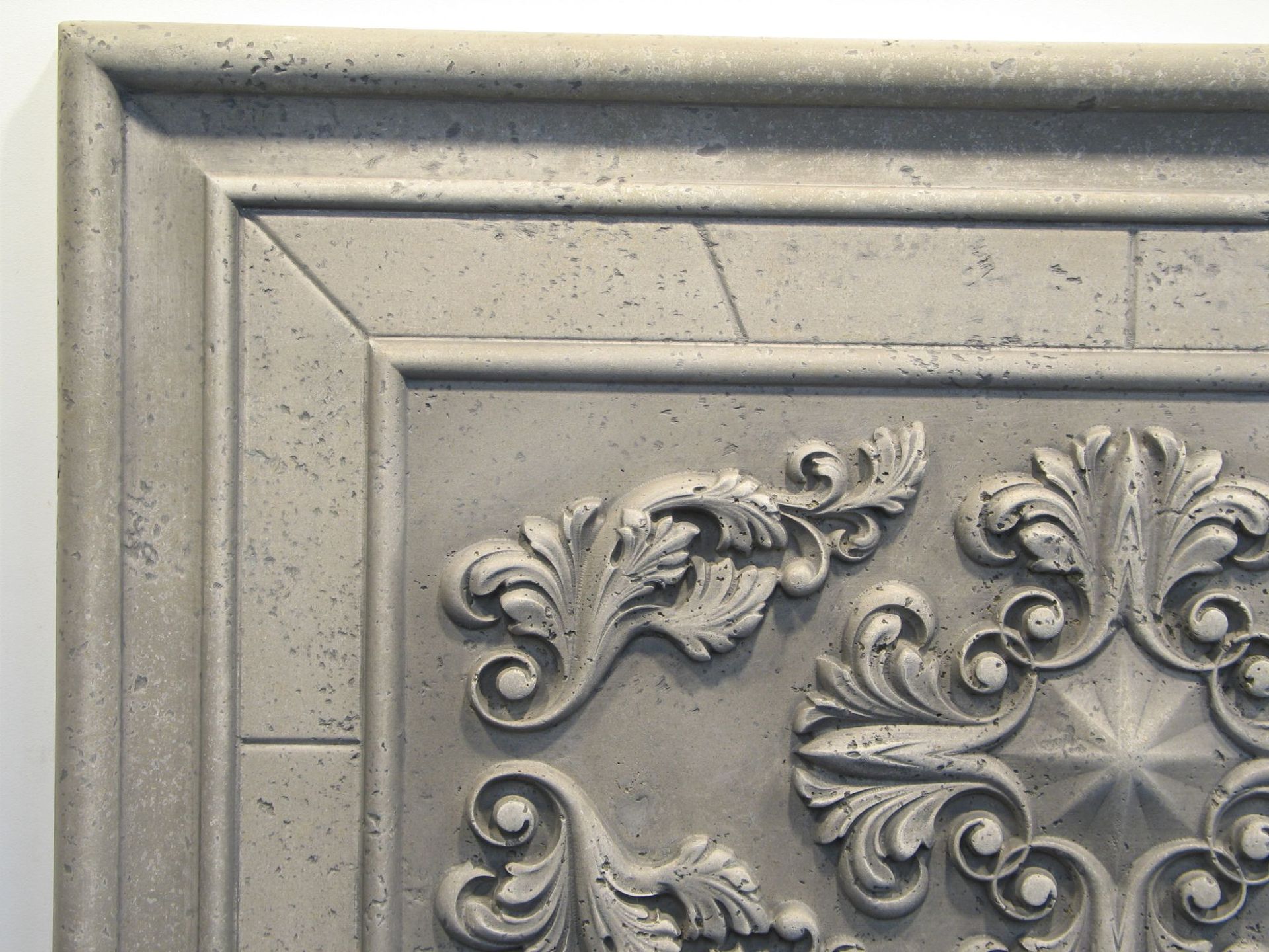 Relief Carved Classic Limestone Backsplash Decorative Tile Insert 6