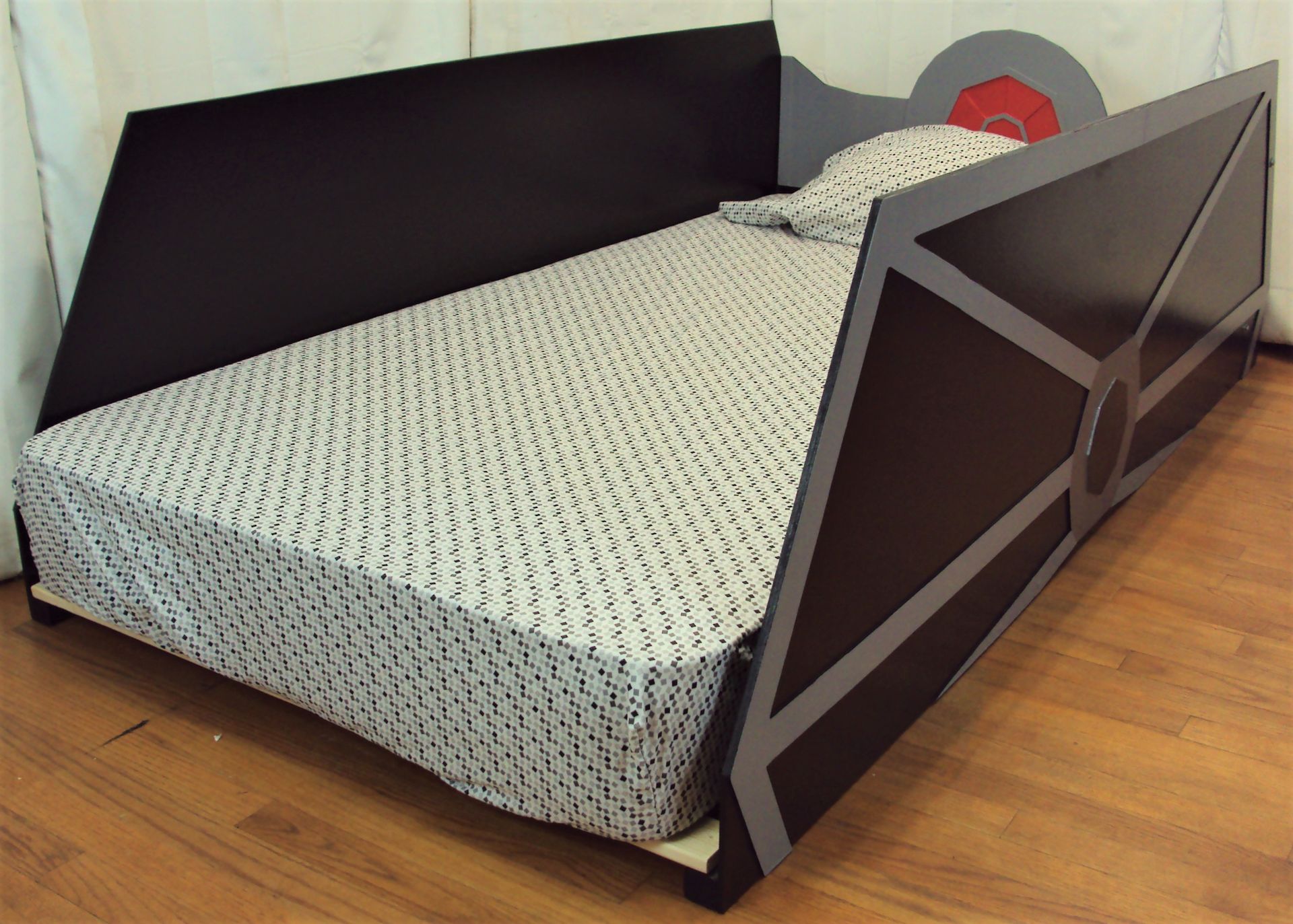 Tie Starfighter Twin Kids Bed Frame - Handcrafted - Space Themed Children's Bedroom Furniture 5 