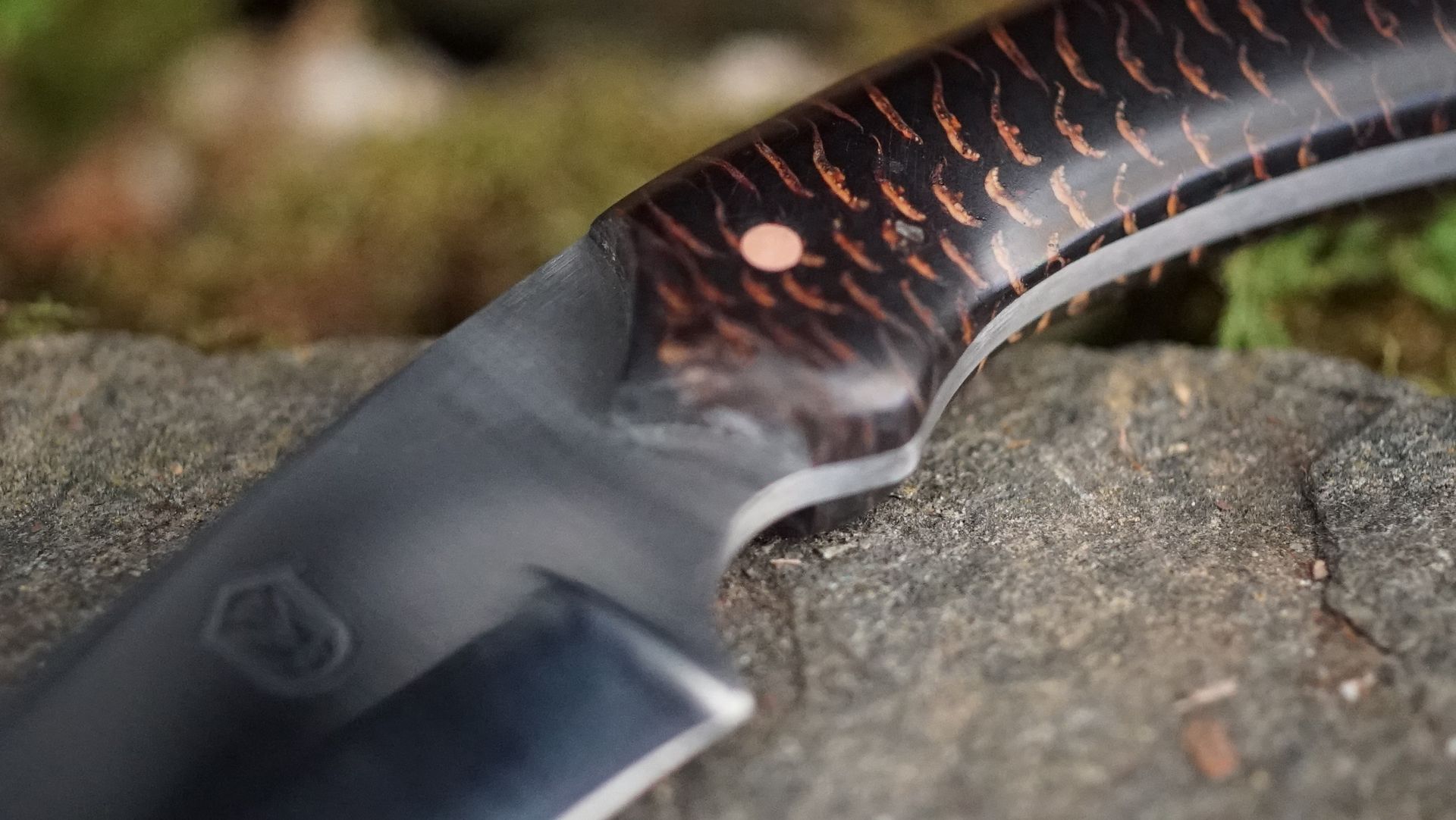 The Ghunter: A Gut-Hook Hunter With Stabilized Pinecone Scales And Copper Pins 2 