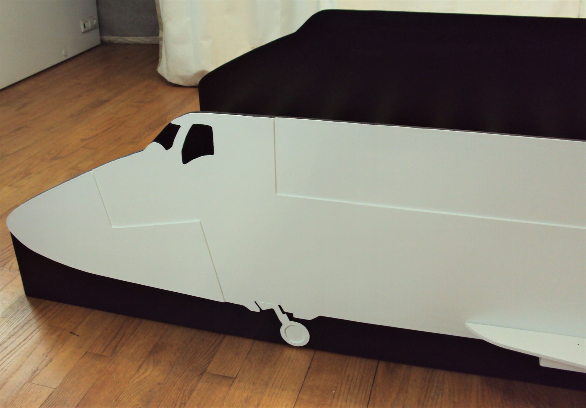 Space Shuttle Twin Kids Bed Frame - Handcrafted - Space Themed Children's Bedroom Furniture 3 
