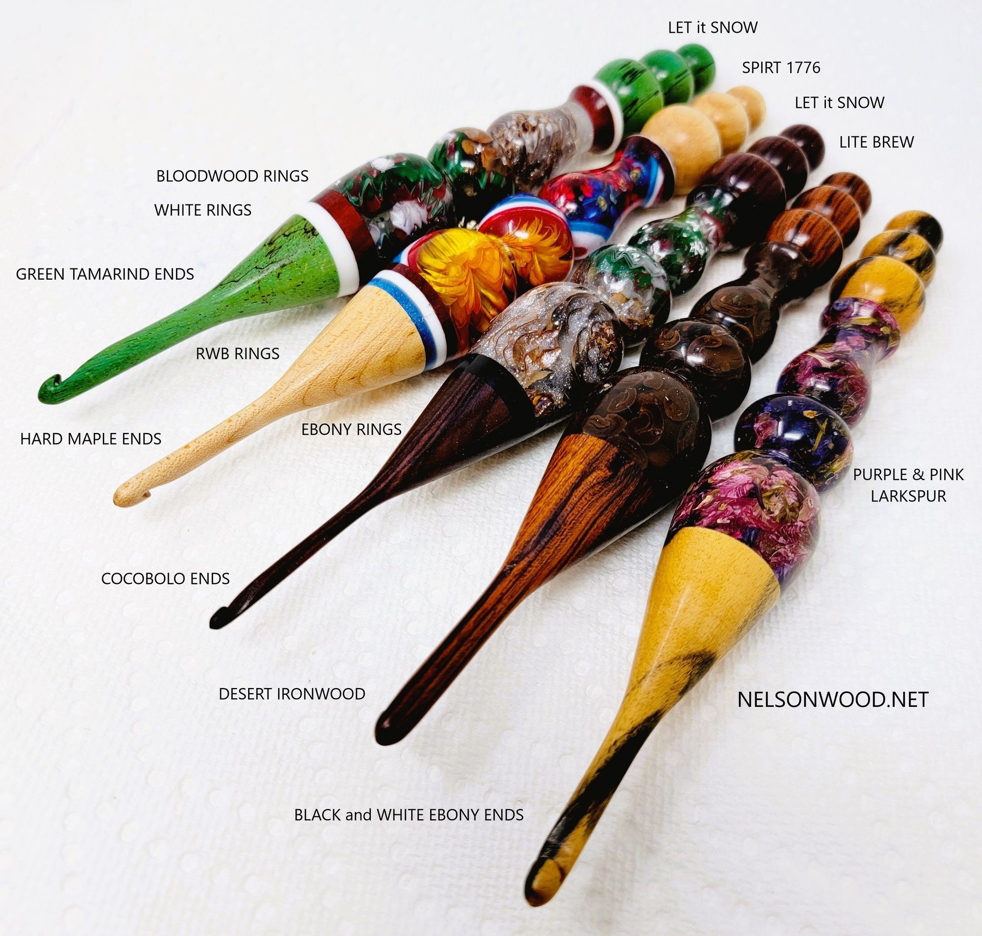 Crochet Hooks Made From Exotic And Domestic Woods 4 