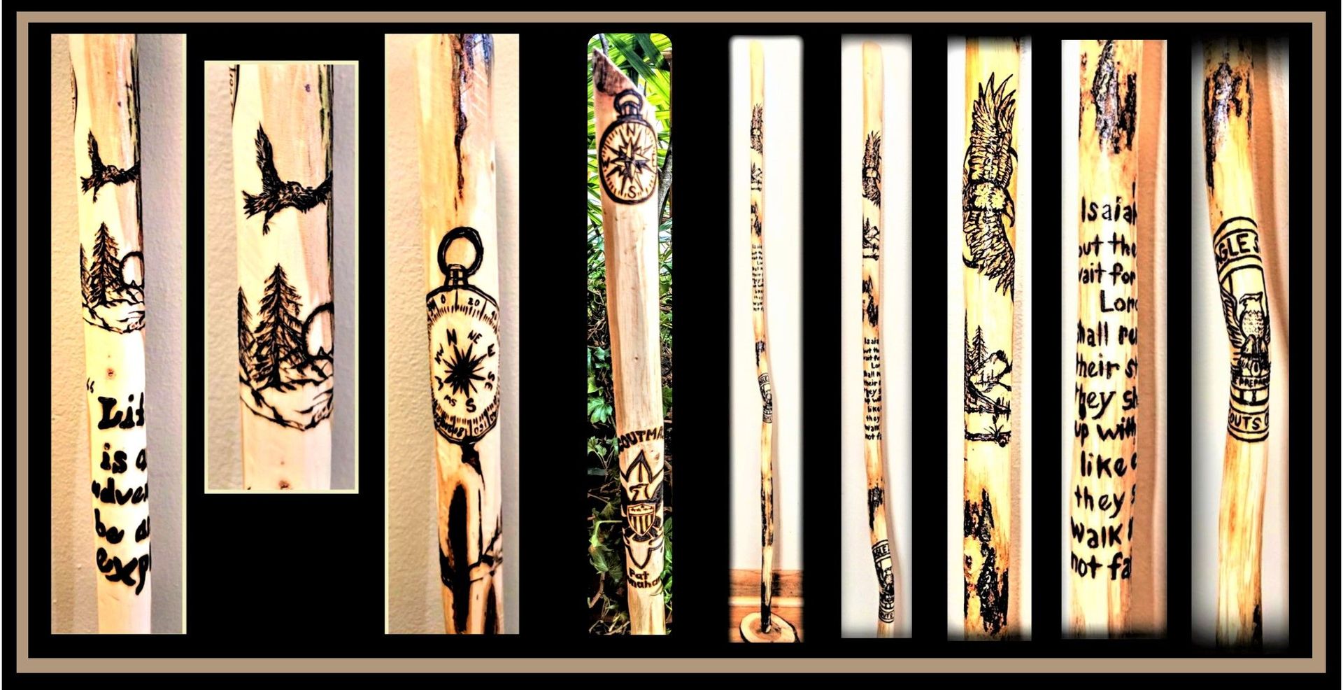 Hiking Stick, Troop Leader Gift, Retirement Gift, Scout Leader, Troop Master 2