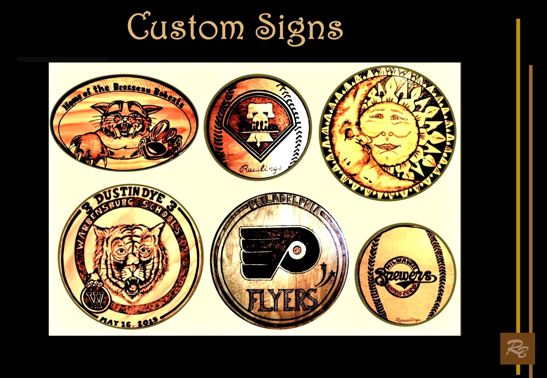 Custom sign, signs, custom, wood sign, plaques, Sports memorbilia 1 