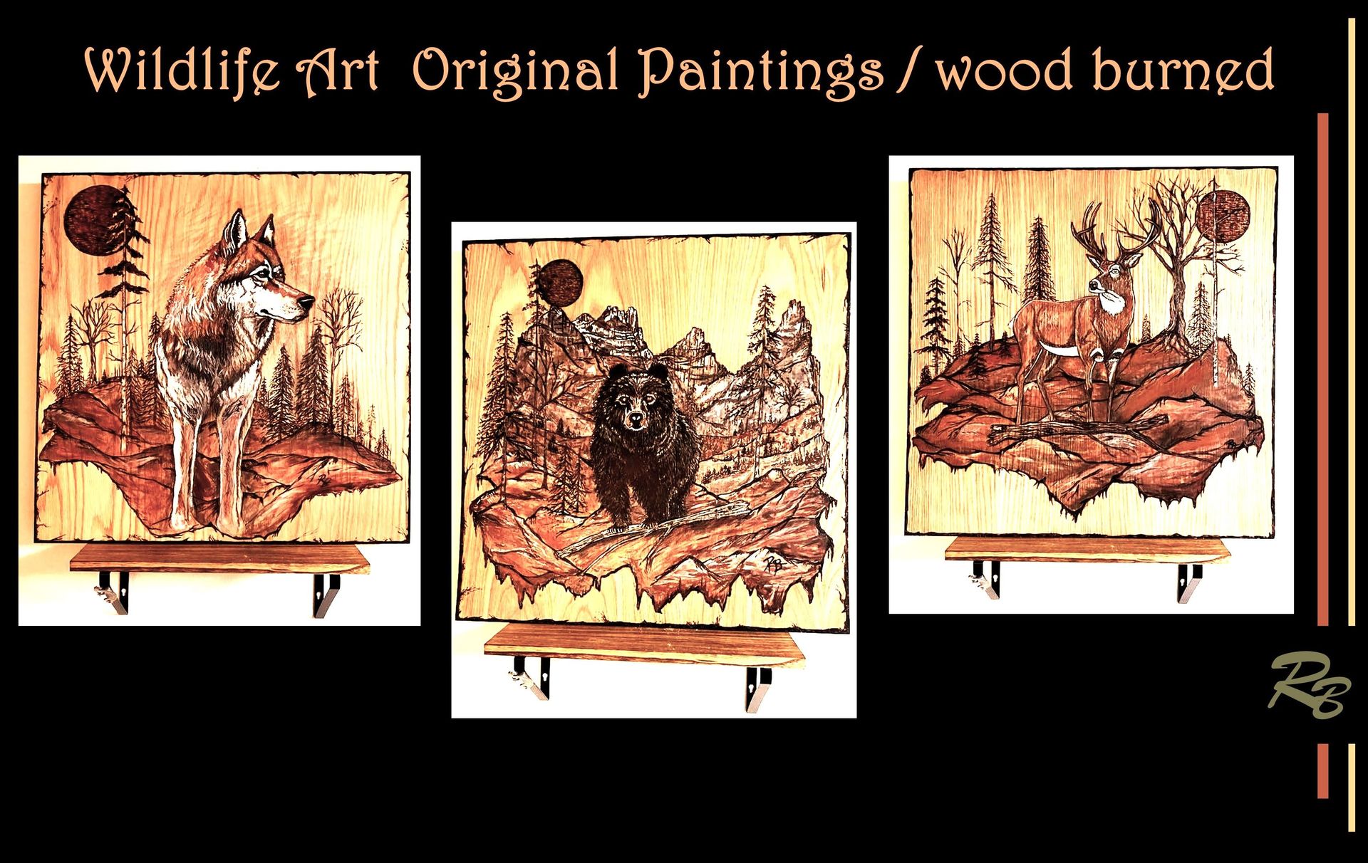 Hunting Cabin Art, Cabin, Decor, Hunter gift, Cabin Art 4 