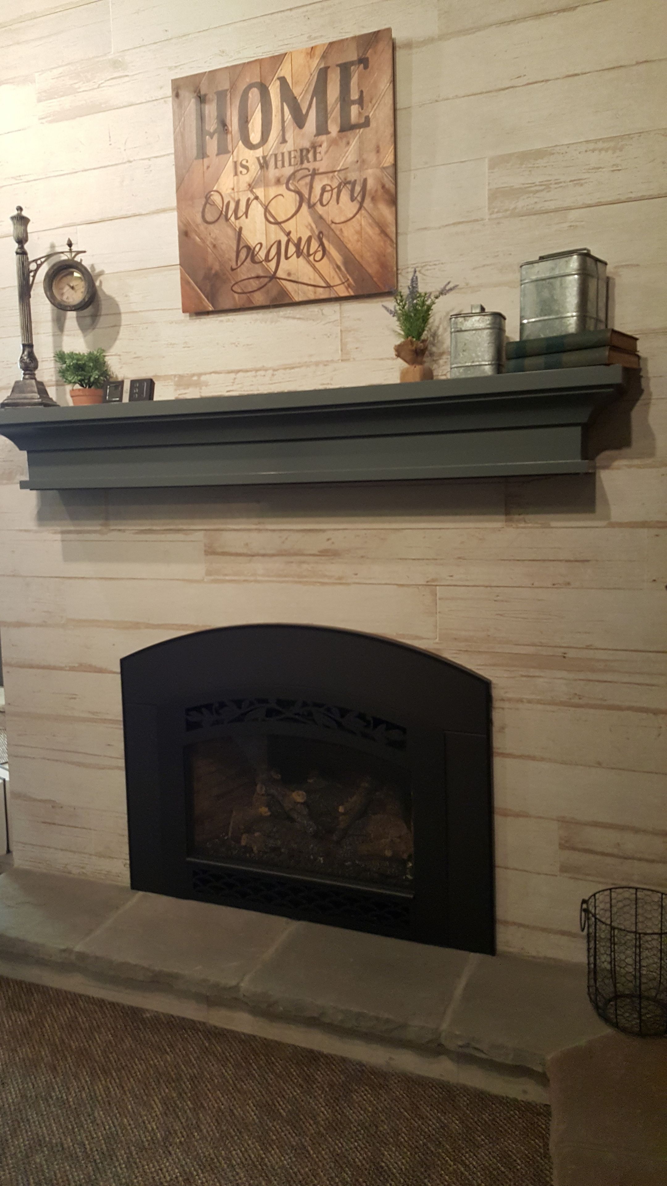 Fireplace Painted Mantel Contemporary Design "Hampton" 4 