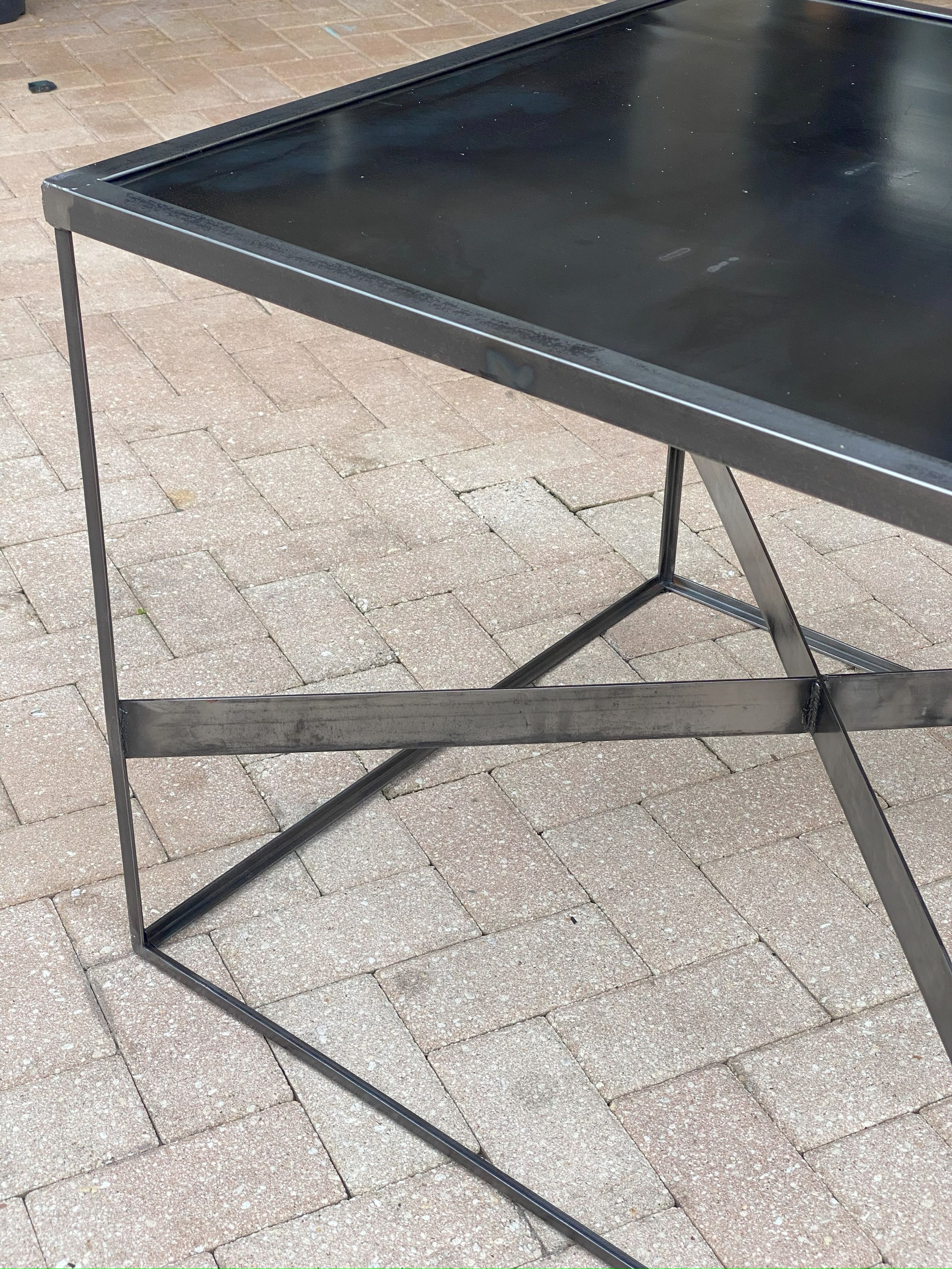 Metal Square Table For Patio Outdoors 2