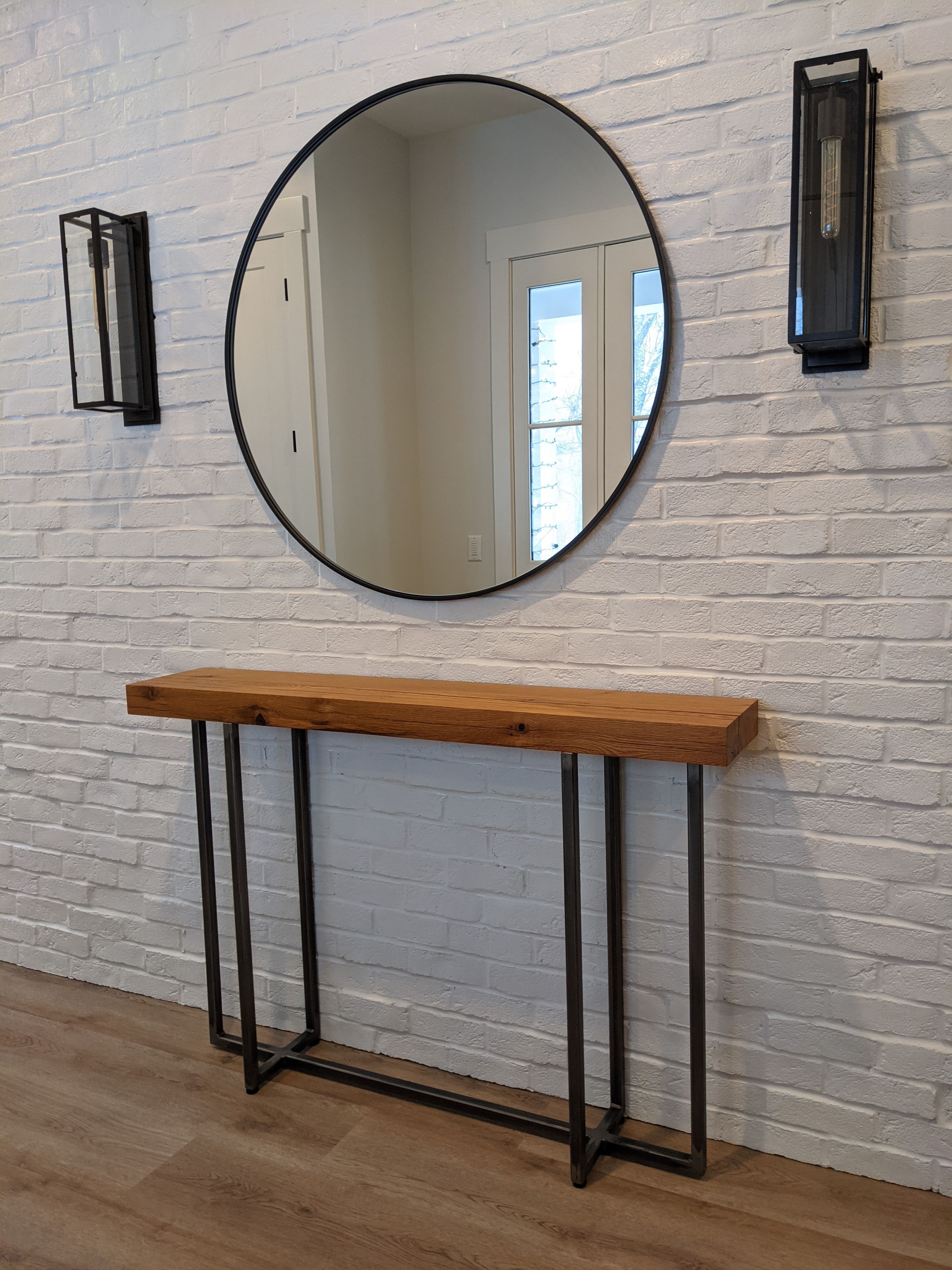 Reclaimed Beam Hall/Sofa Table 2