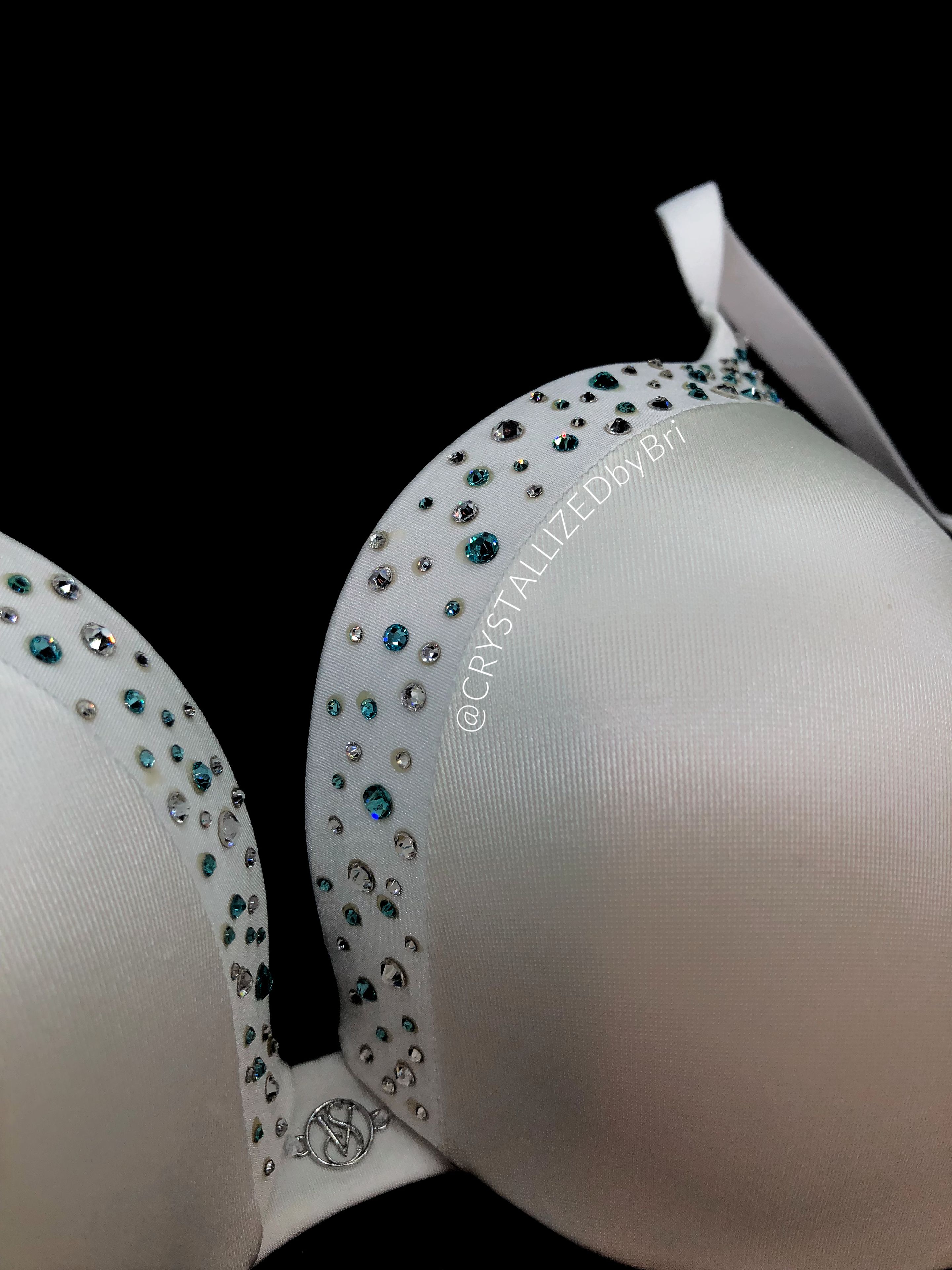 Crystallized Bling Bridal Push Up Bra Made With Swarovski Crystals Bedazzled Wedding Night 2 