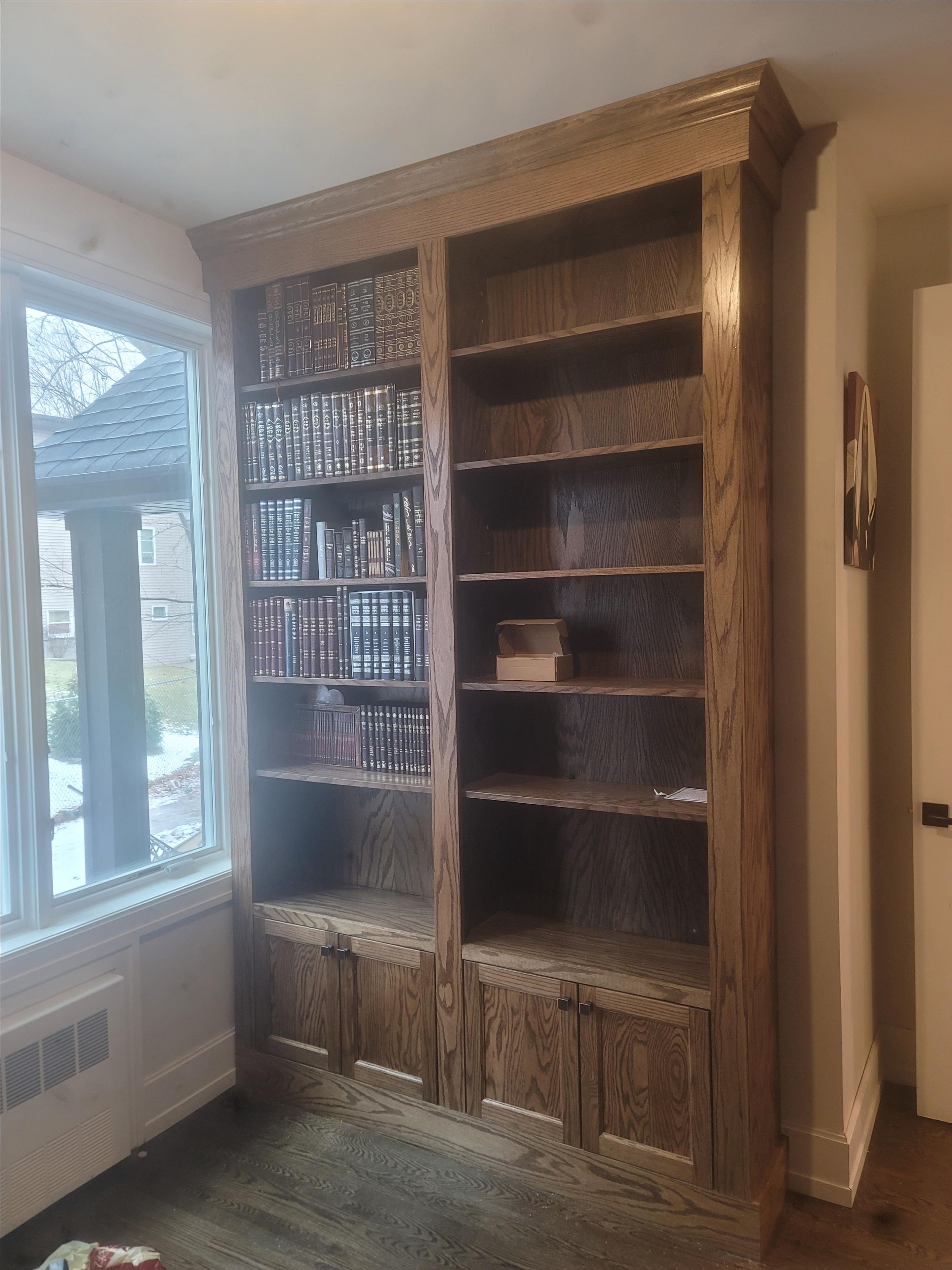 Custom Oak Bookcase