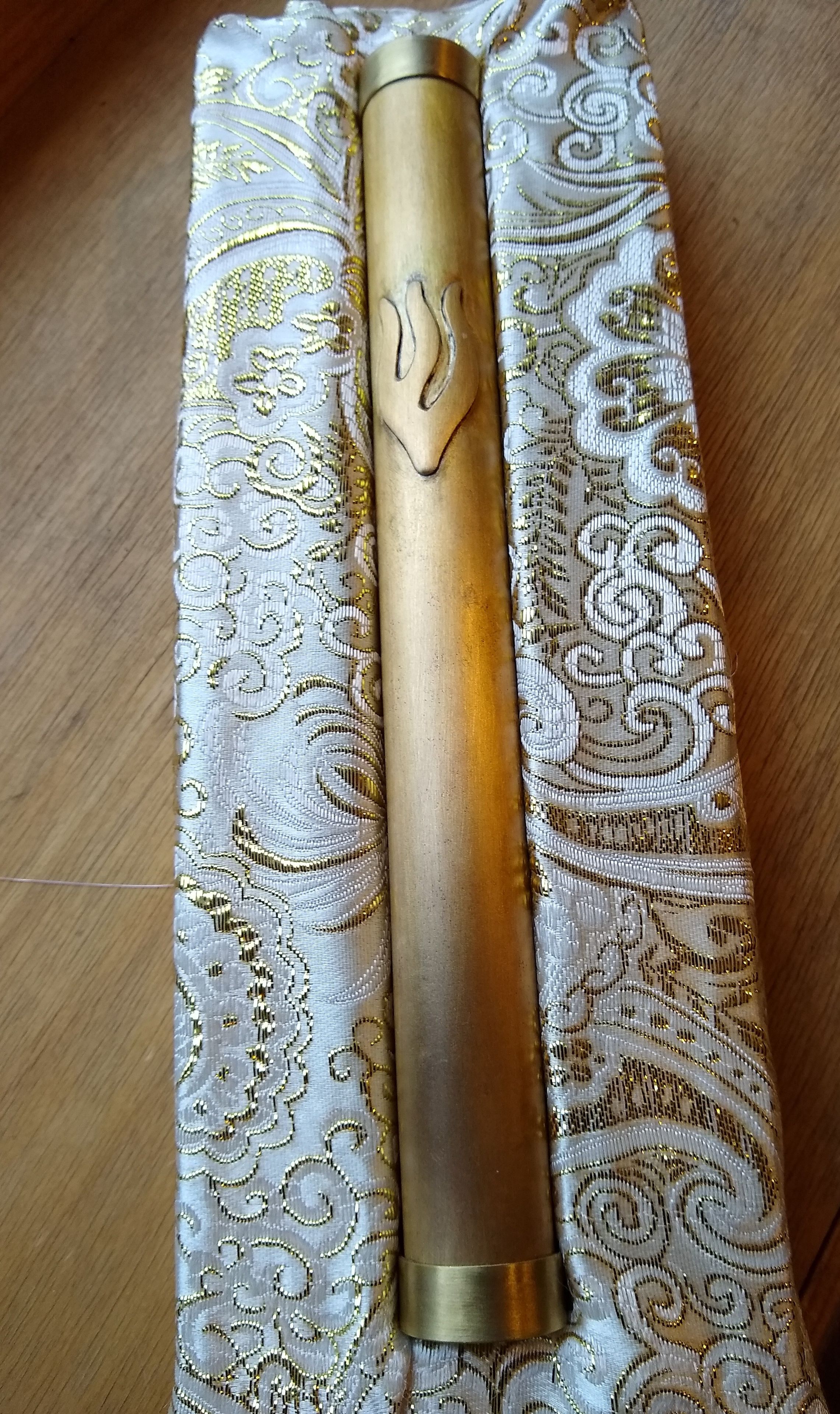 Brass Mezuzah Case