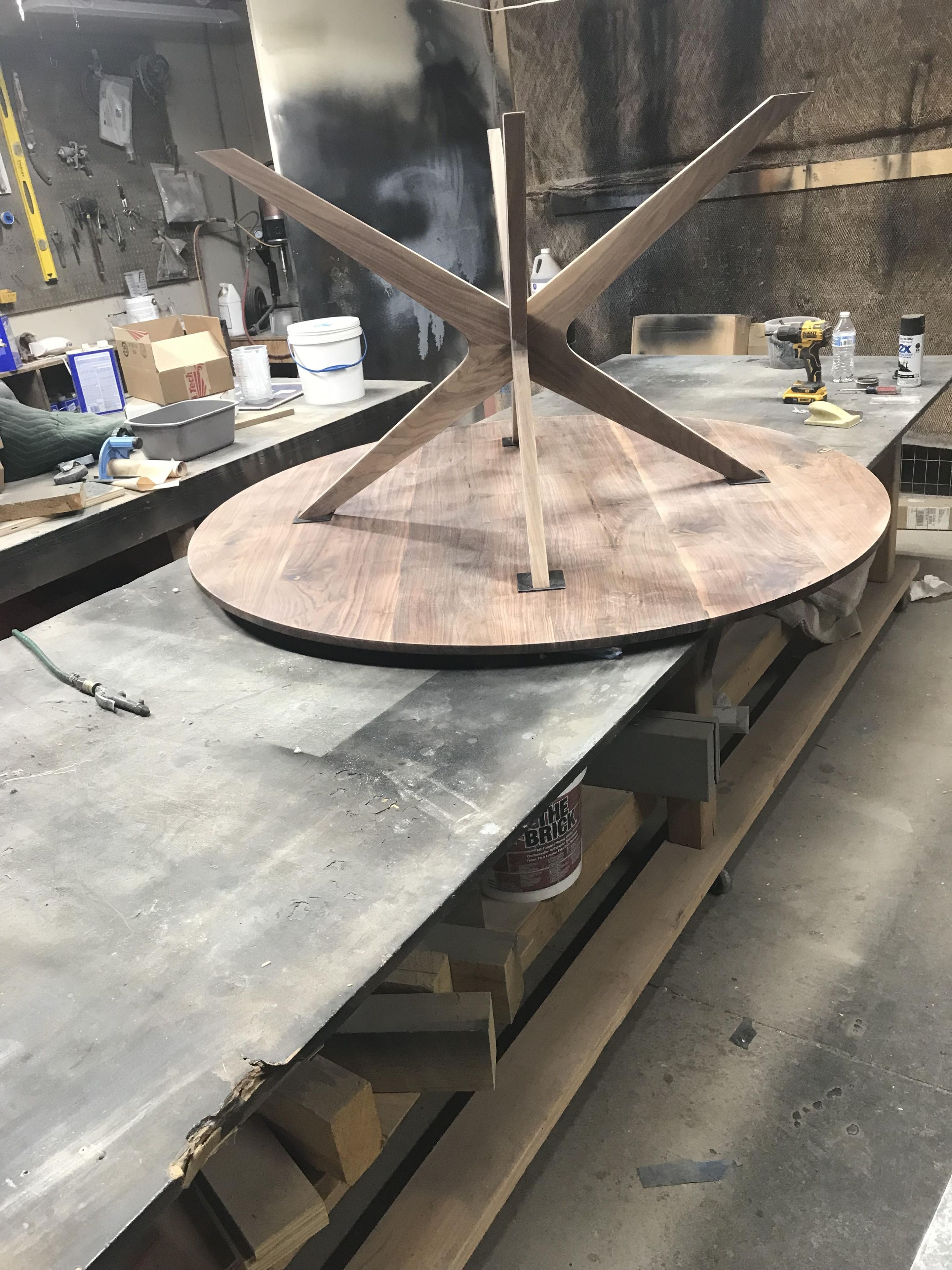 Mid Century Walnut Dining Table 3 