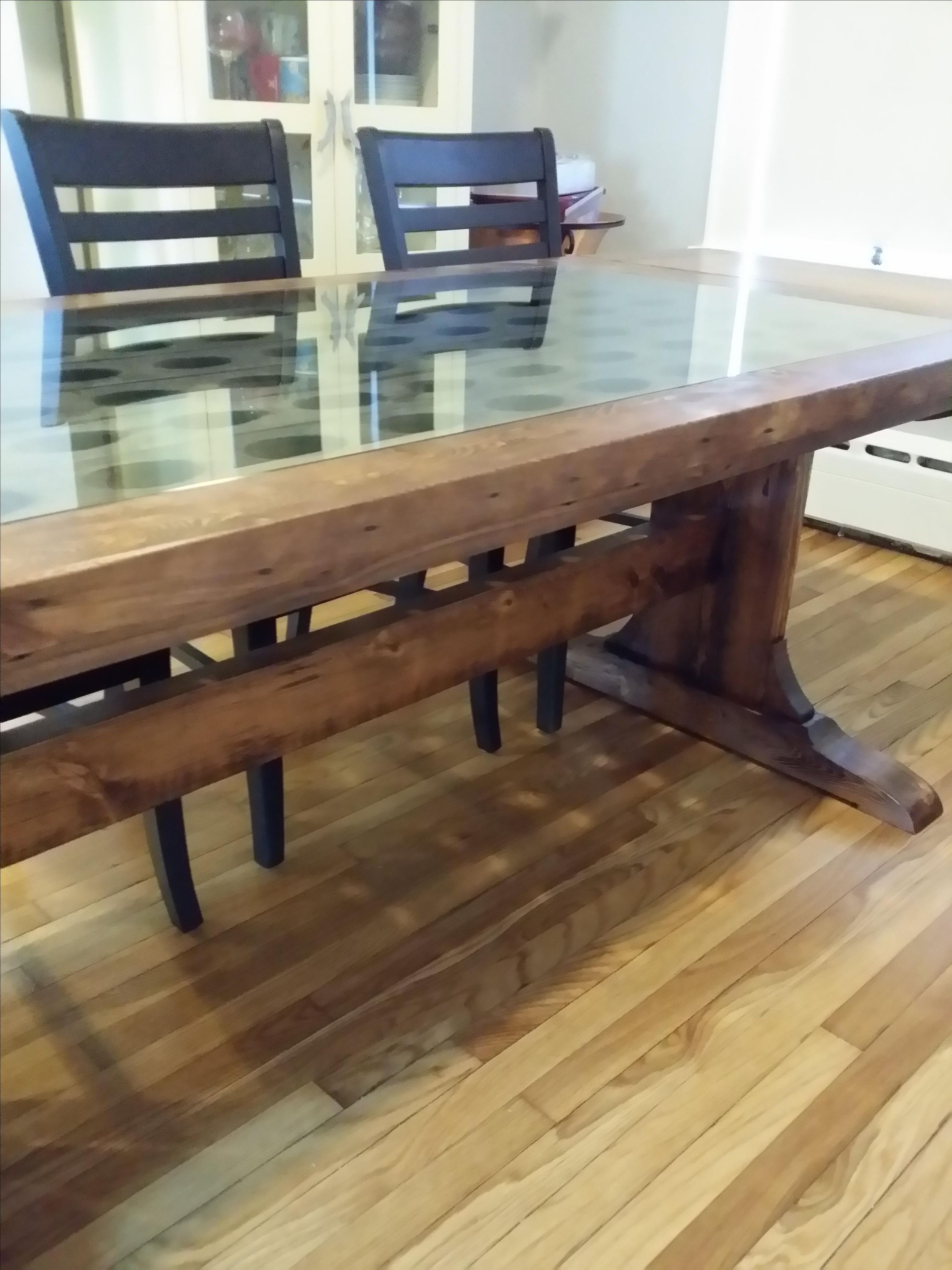 Riddling Rack Trestle Table 2