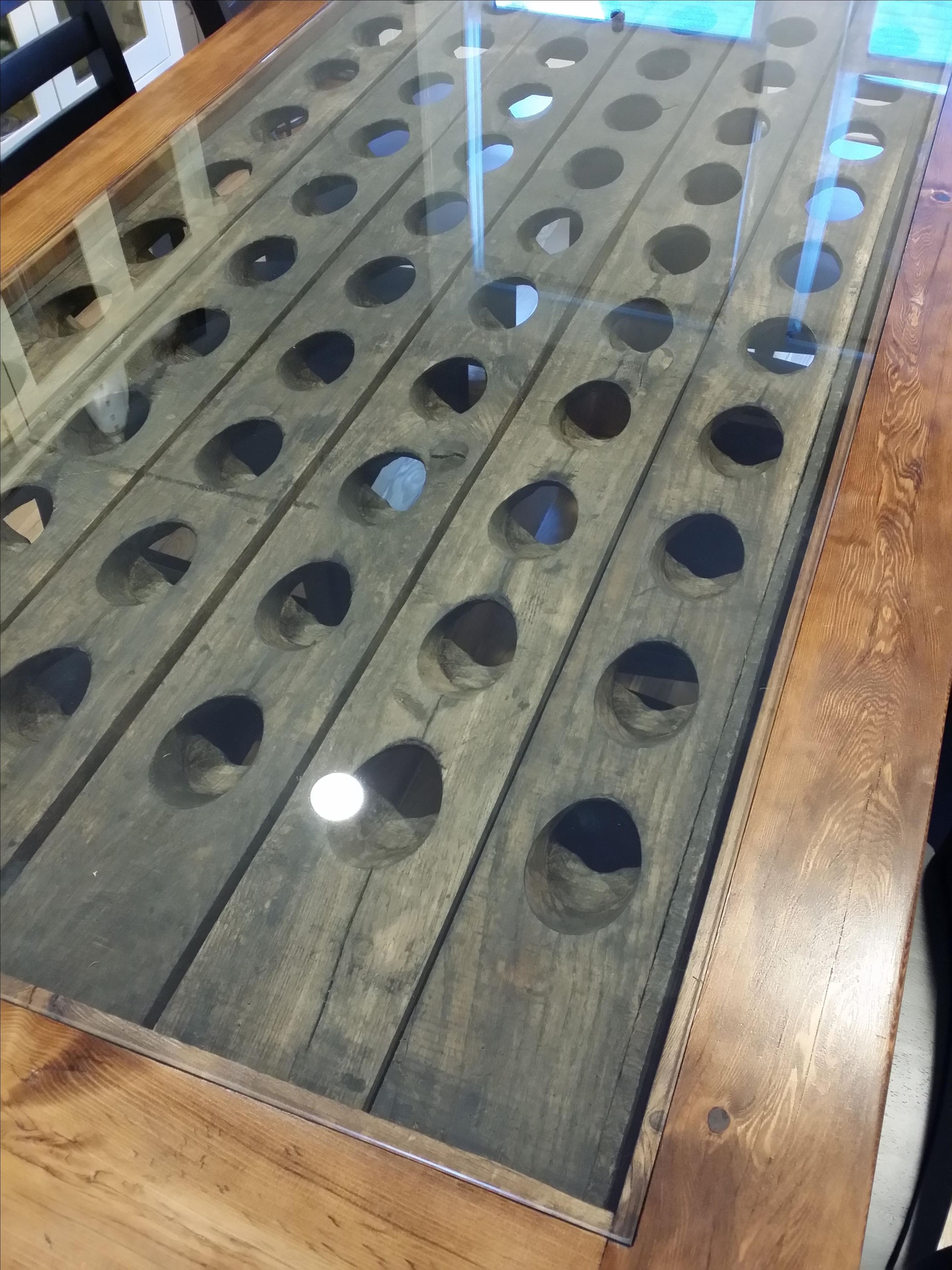 Riddling Rack Trestle Table 1