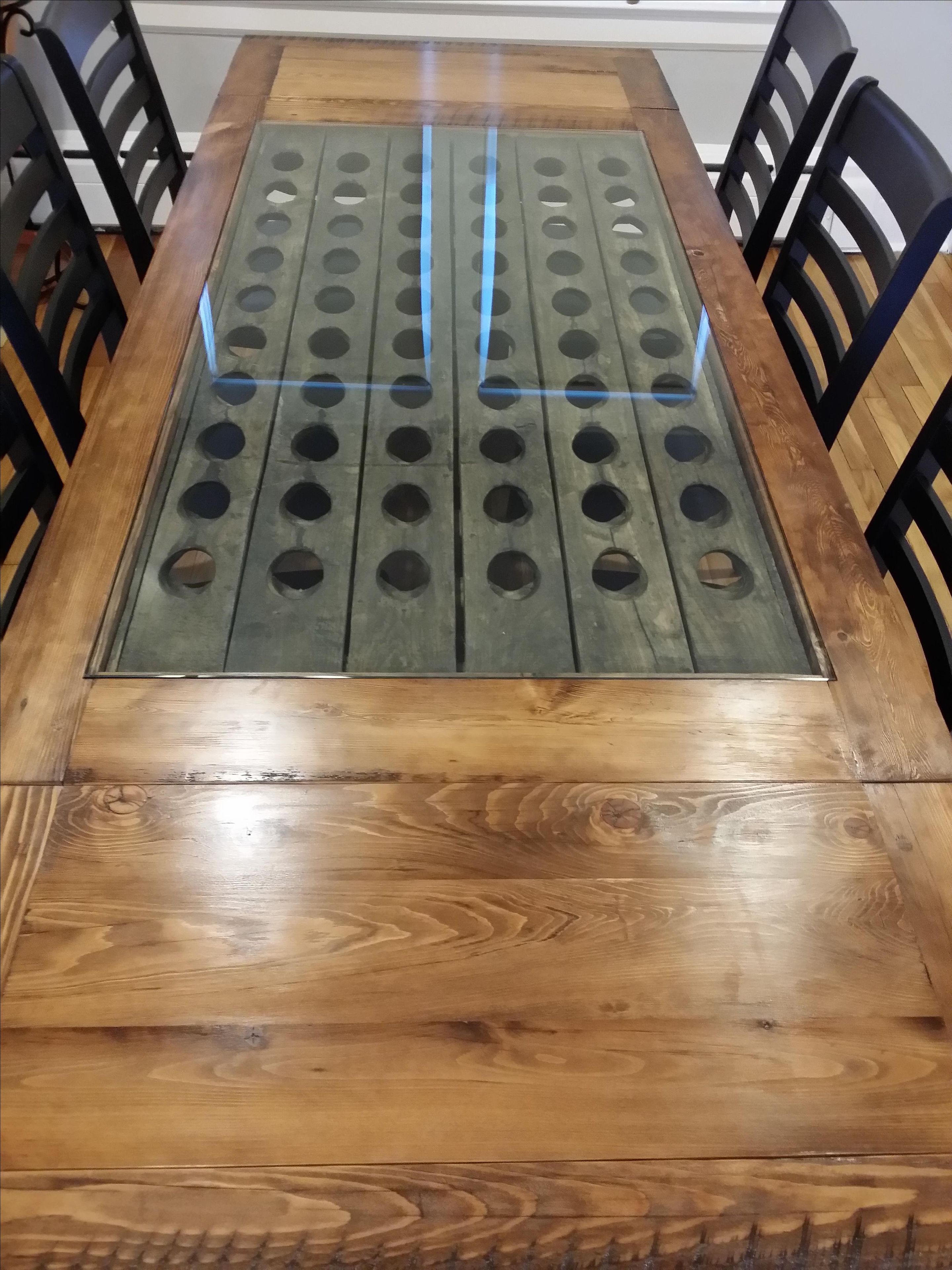 Riddling Rack Trestle Table 3